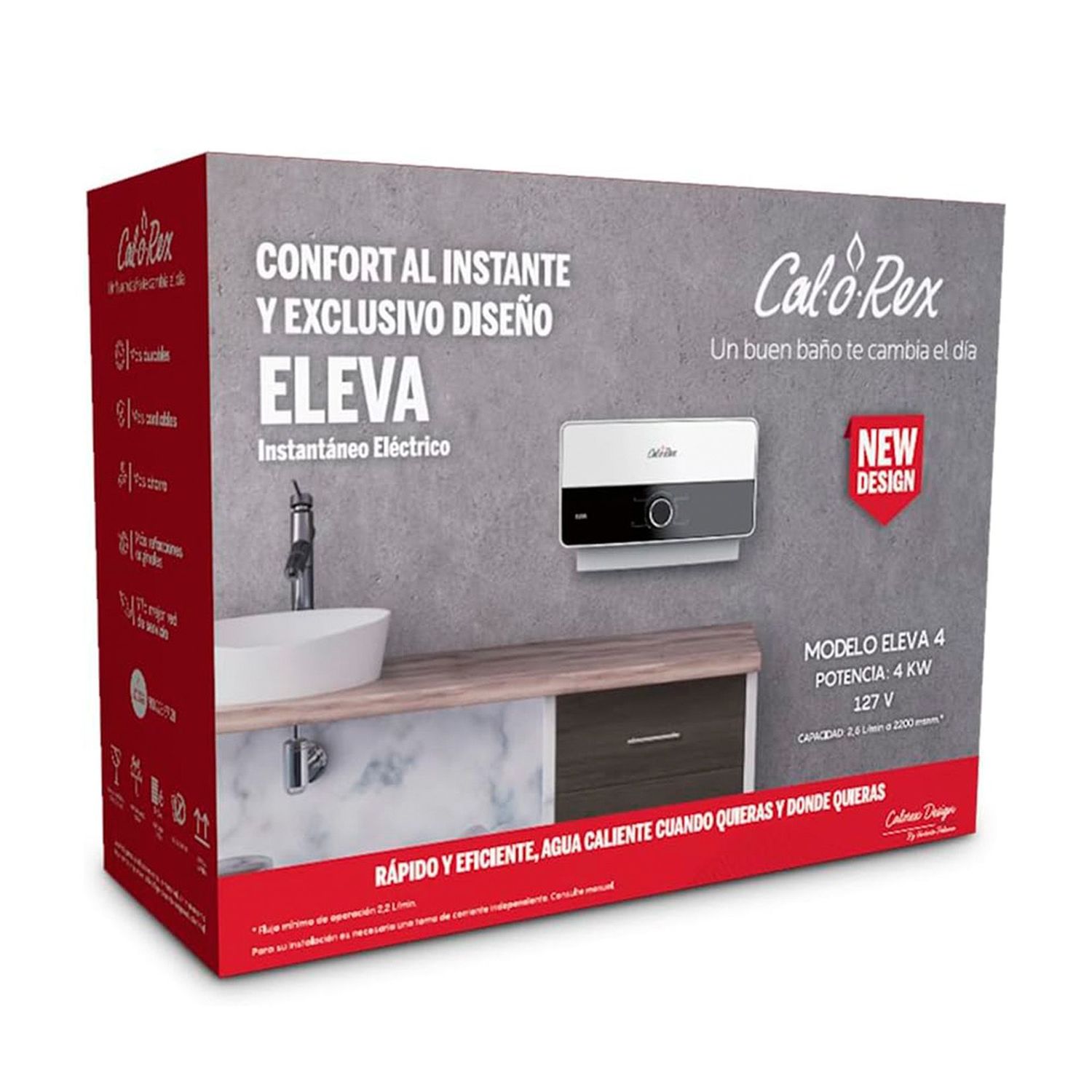 Calentador Eléctrico Instantáneo Calorex 220v 1 Servicio