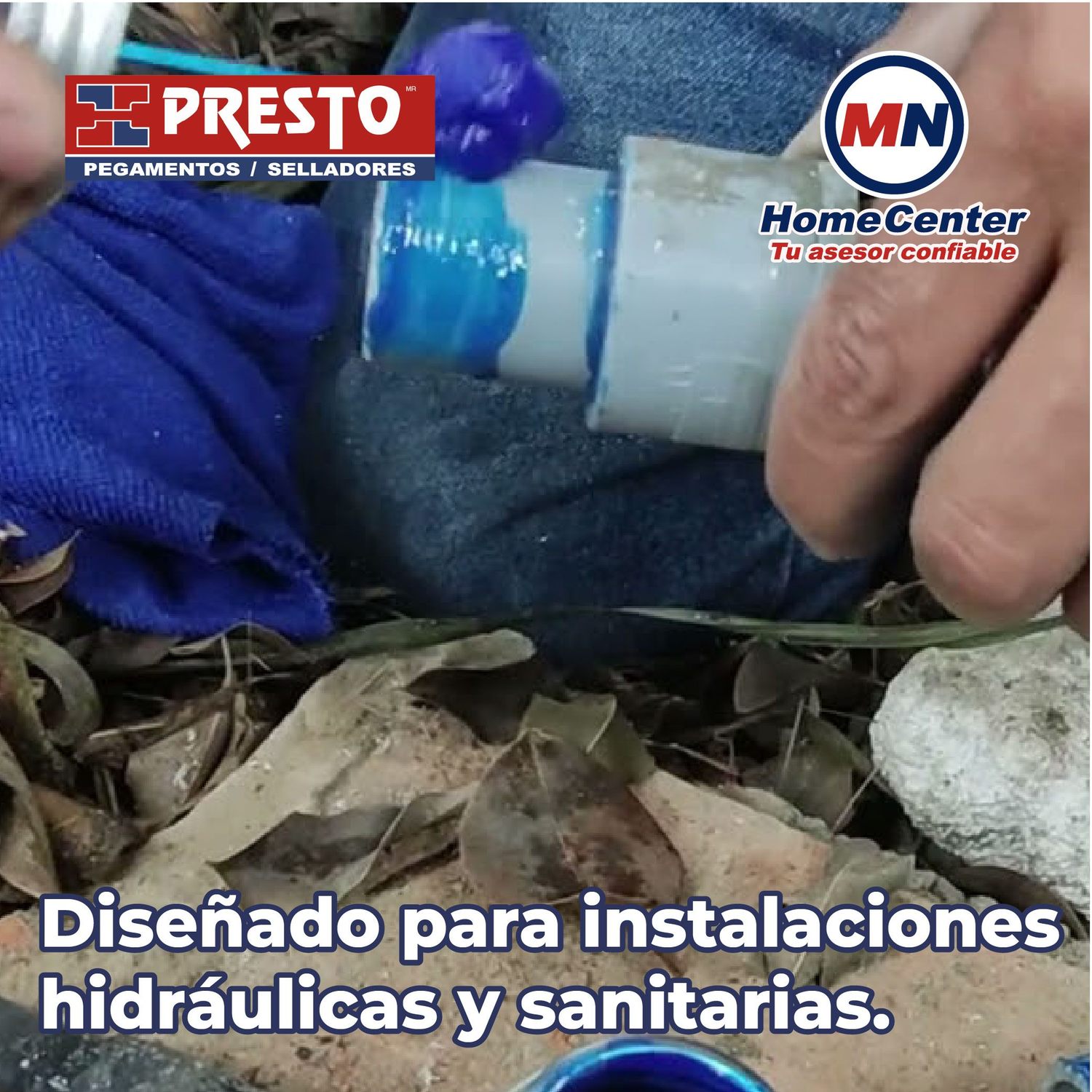 Pegamento Para PVC Presto Wet Blue 236 ML