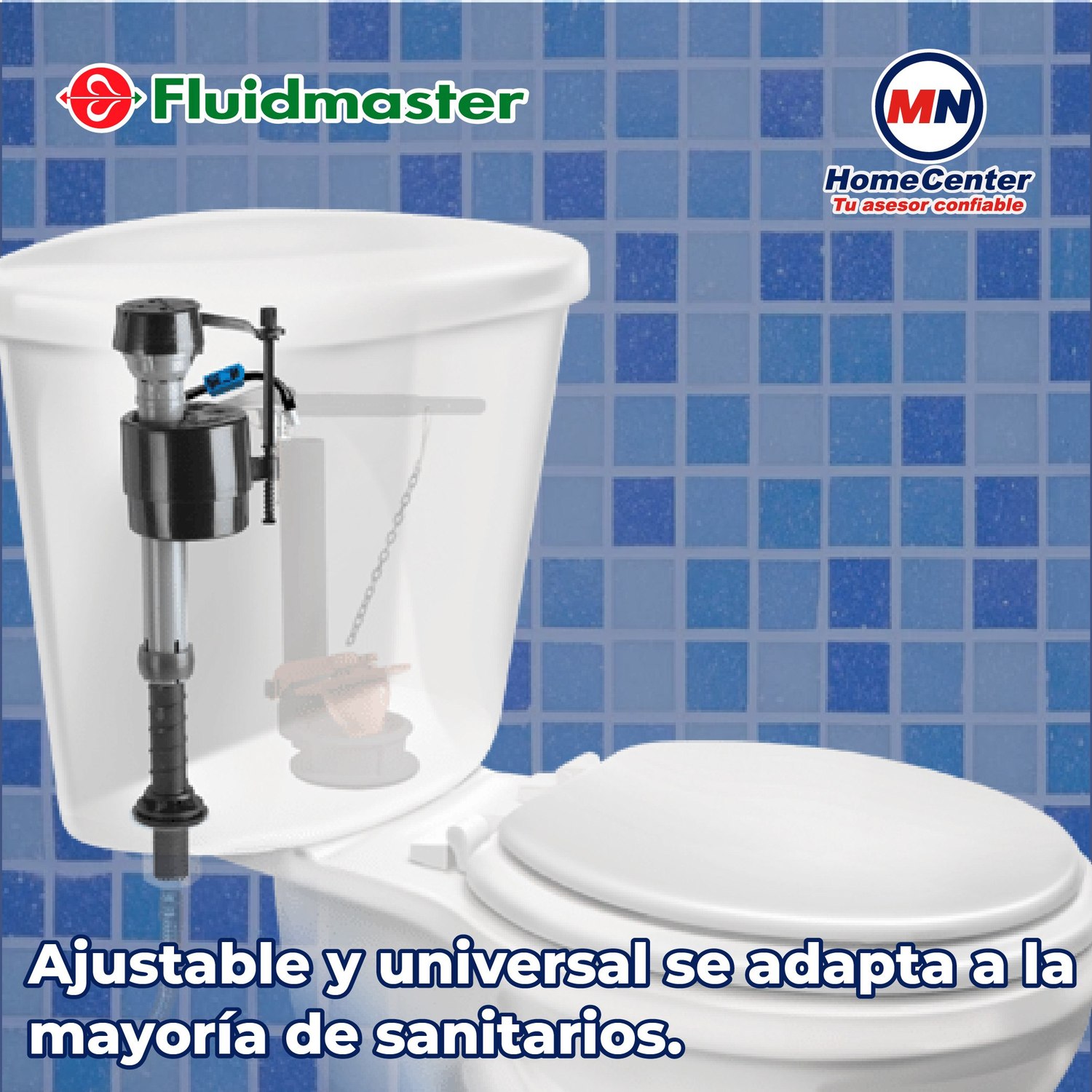 Válvula de Llenado Premium Fluidmaster 7/8 Pulgada Negro 400A133