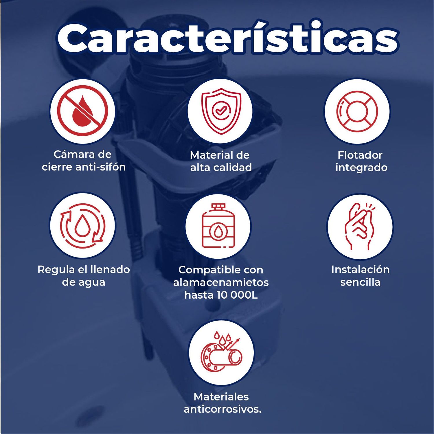 Válvula de Llenado para Tinaco Fluidmaster