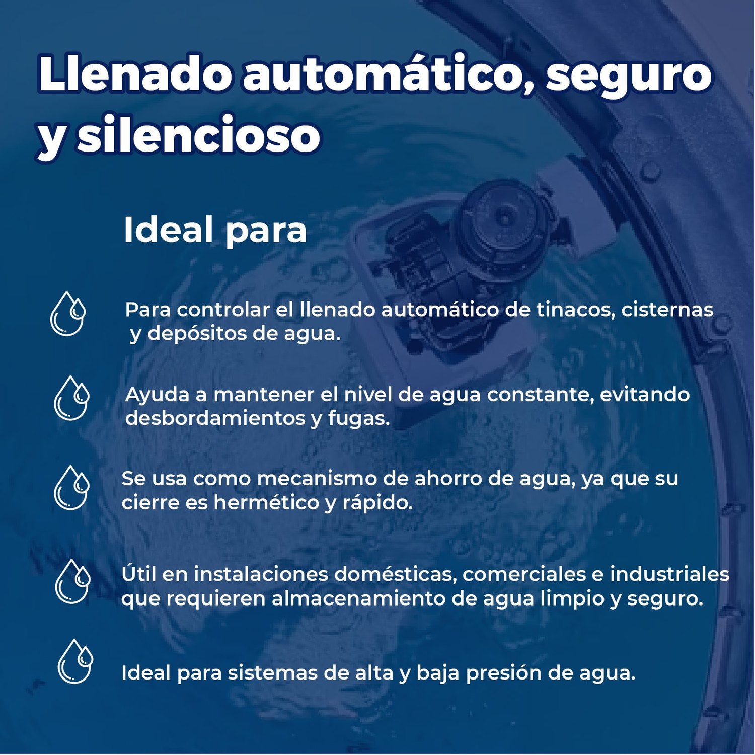 Válvula de Llenado para Tinaco Fluidmaster