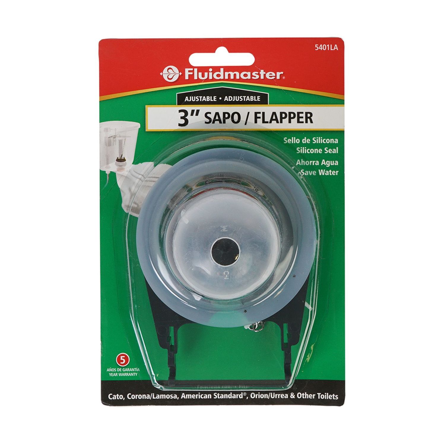 Tapón Sapo/Flapper Para Inodoro 3" Fluidmaster 5014LA