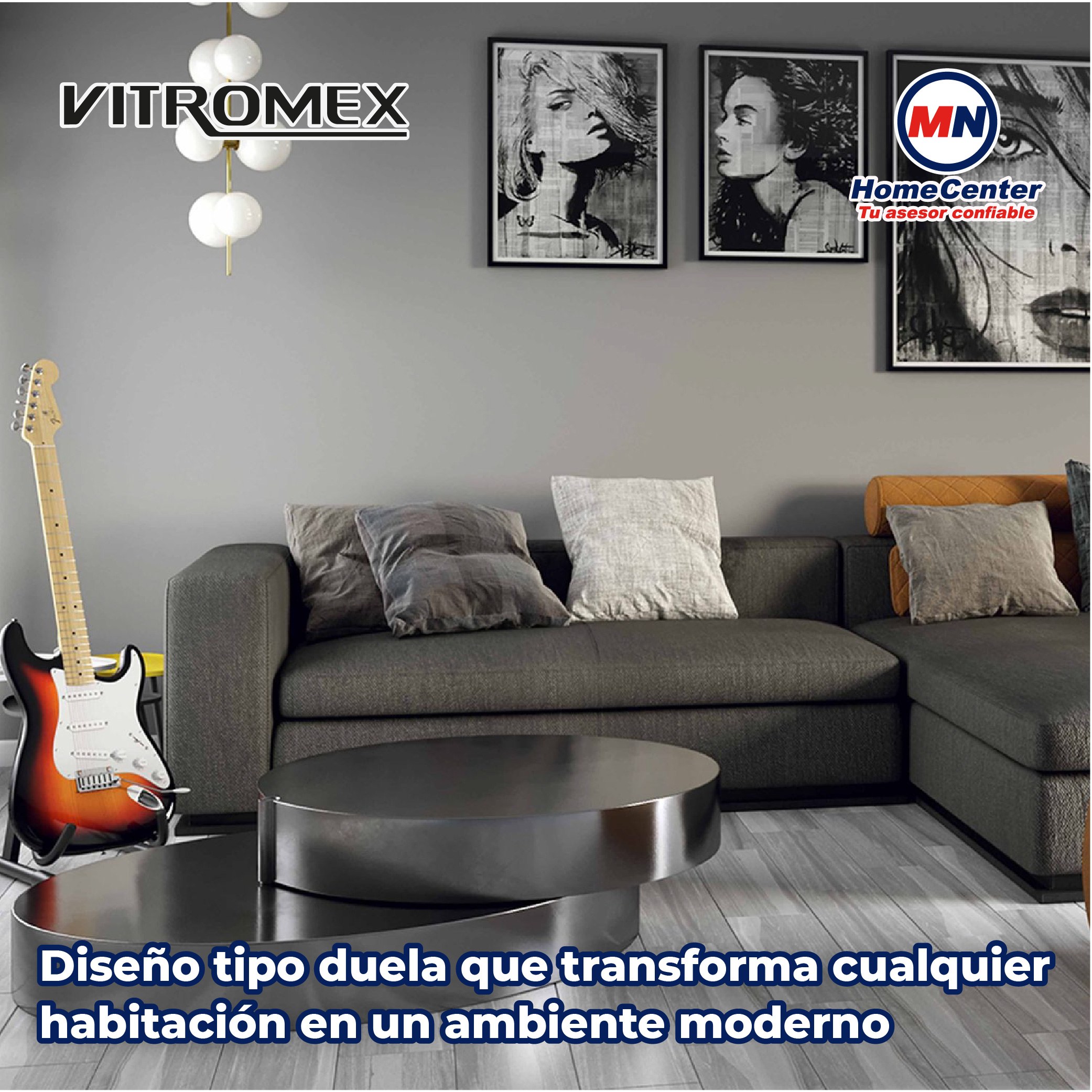 Piso Chapala Albino 18x60.6 cm Vitromex