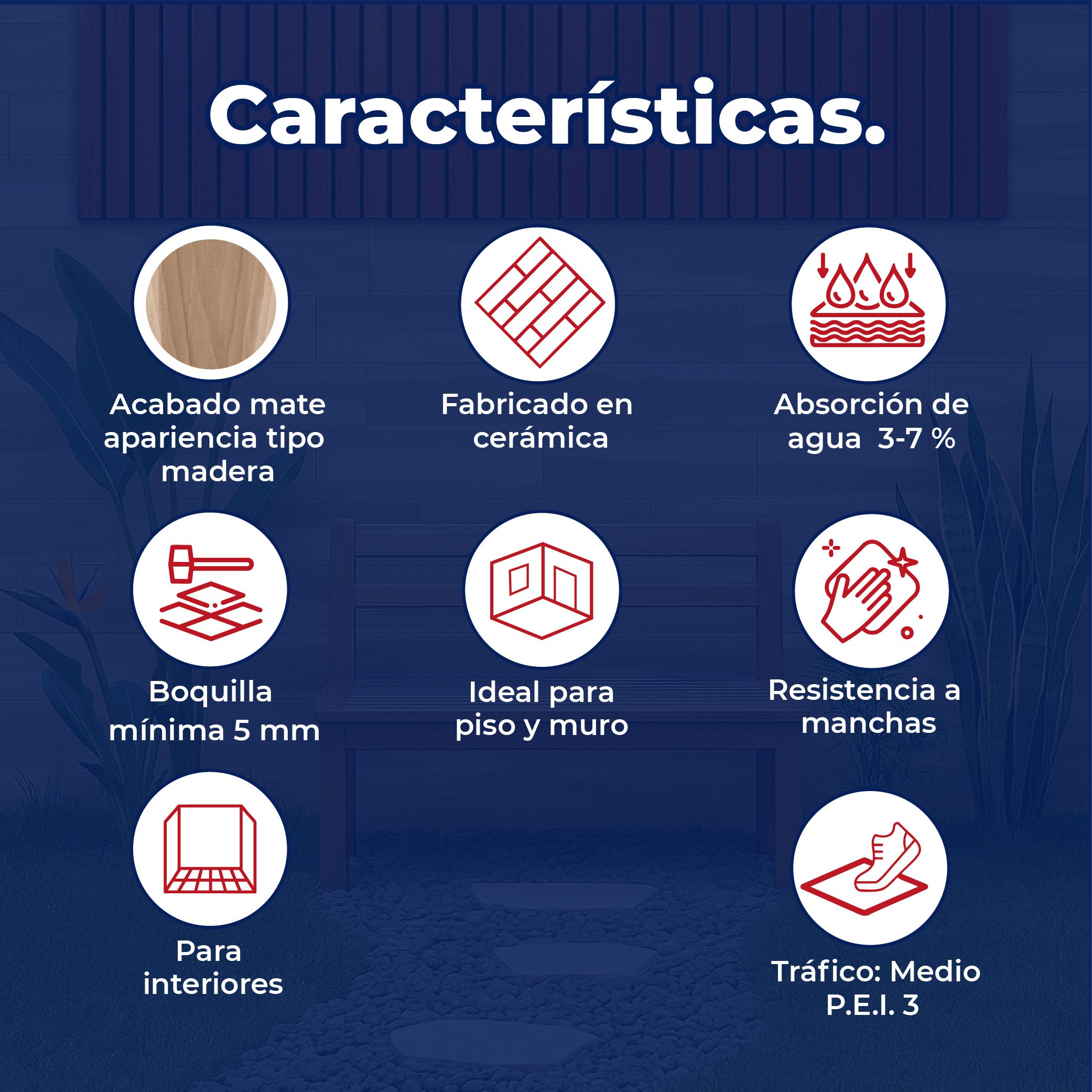 Piso Chapala Pino 18x60.6 cm Vitromex