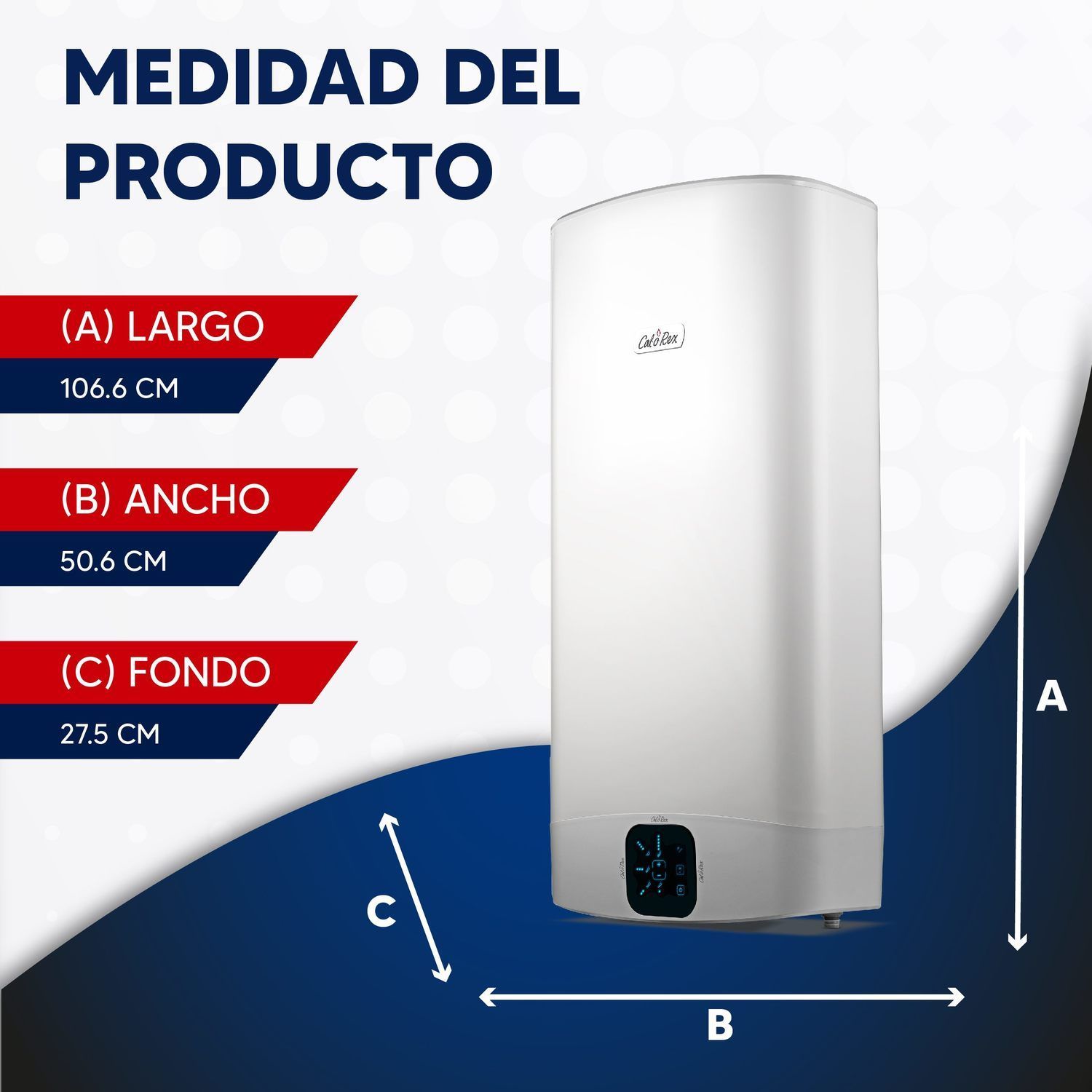 Calentador Depósito Eléctrico 65 L Calorex Levittas 2 Servicios