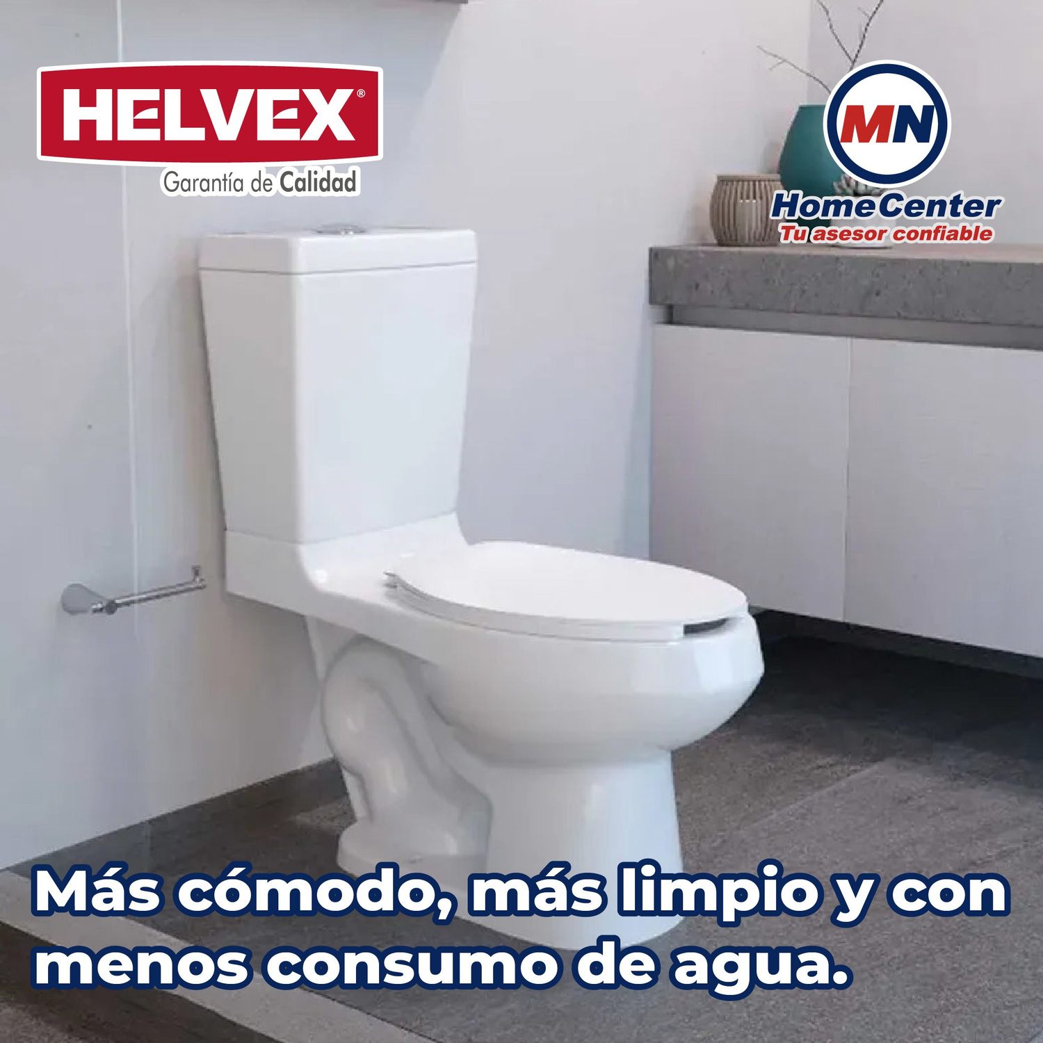Sanitario WC Alargado Blanco Helvex 4.8 L Bolmen 16