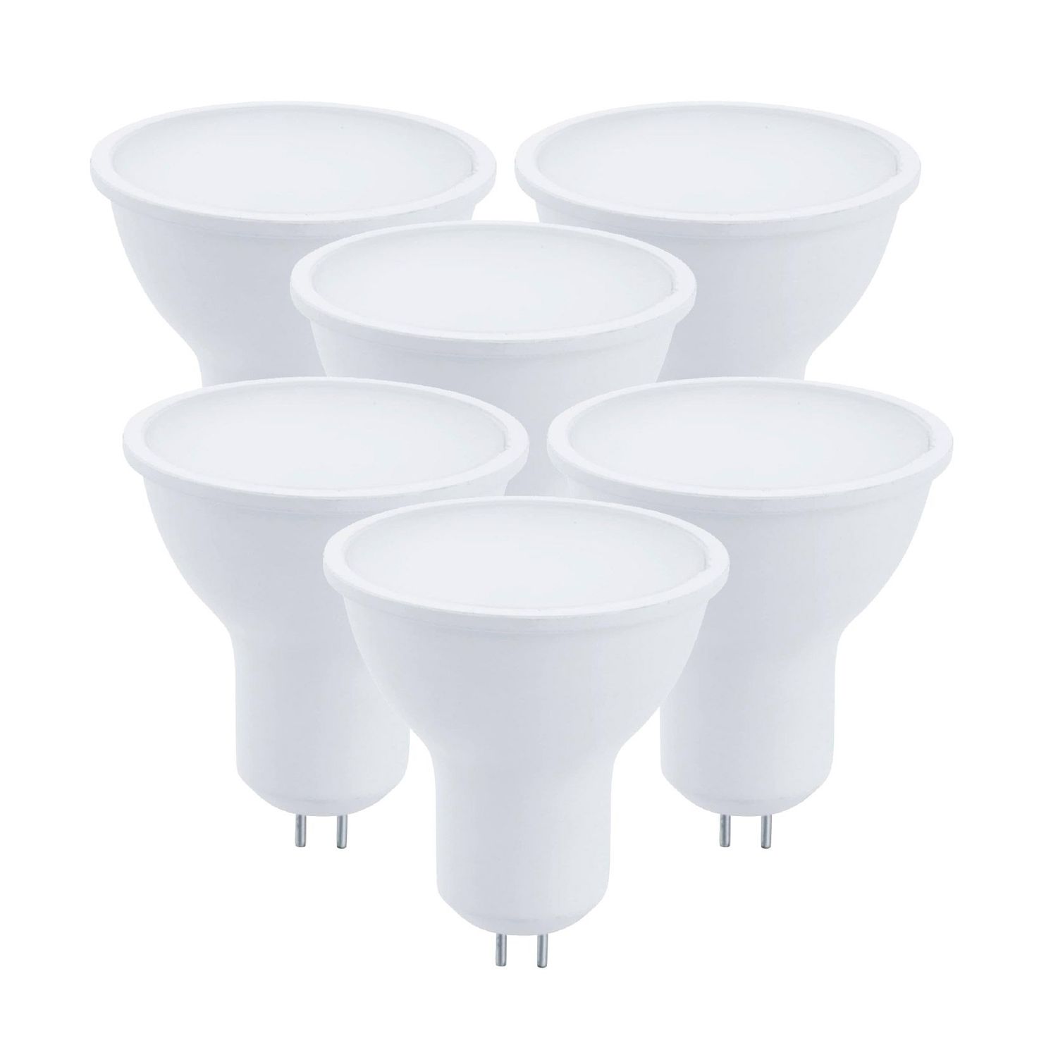 Lámpara LED MR16 5 W Estévez Luz Cálida 6 Piezas