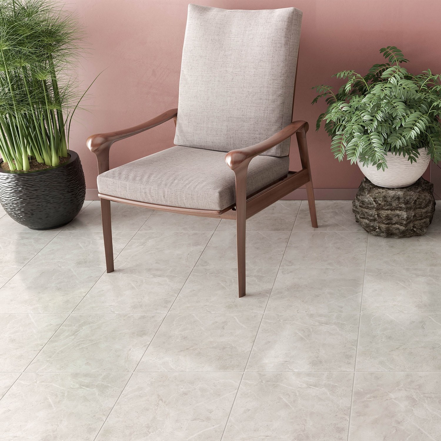 Piso Teúl Beige Daltile Optima 37x37 cm