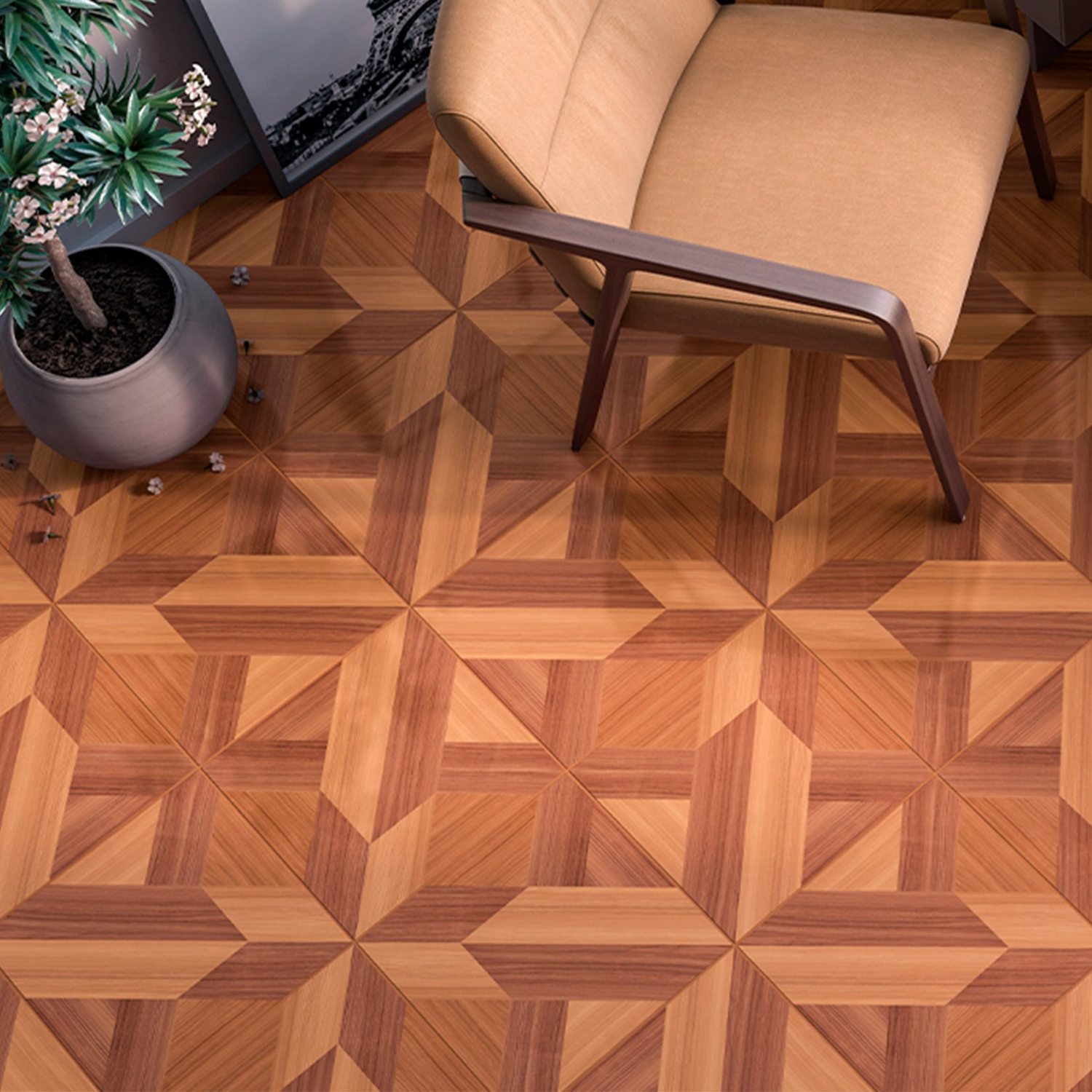 Piso Cánova Castaño Daltile Optima 37x 37cm