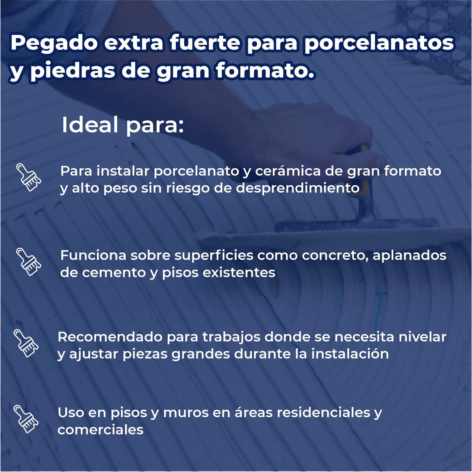 Adhesivo Grandes Formatos Uniblock 20 kg Blanco