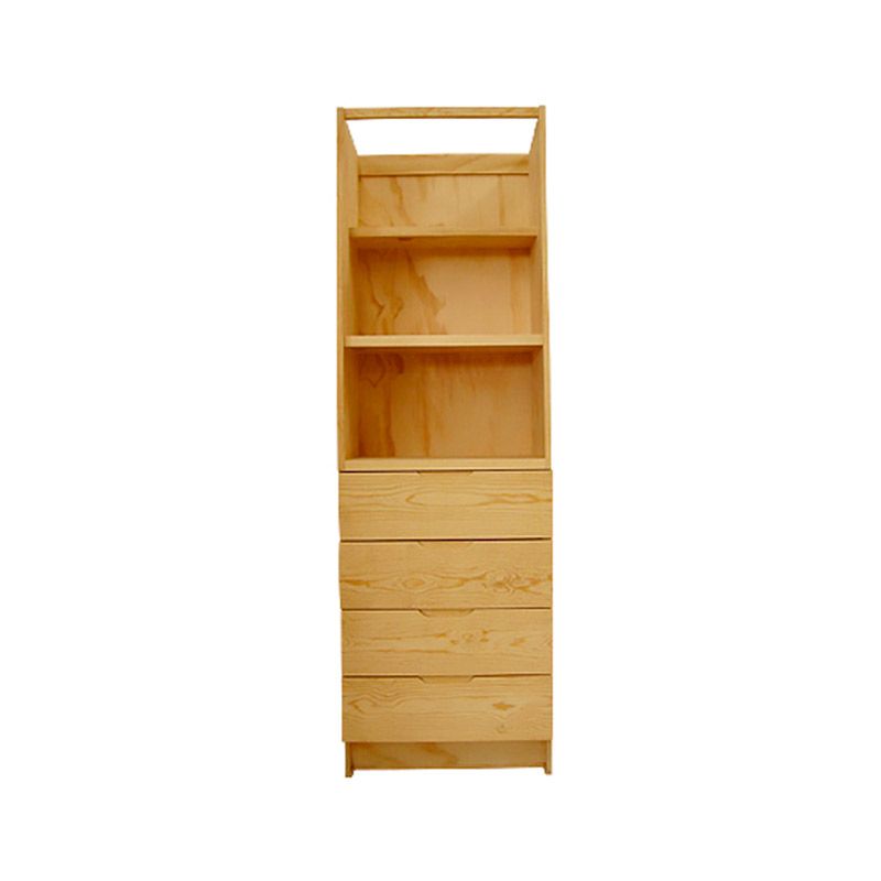 Cajonera De Pino 2 Entrepaños 4 Cajones