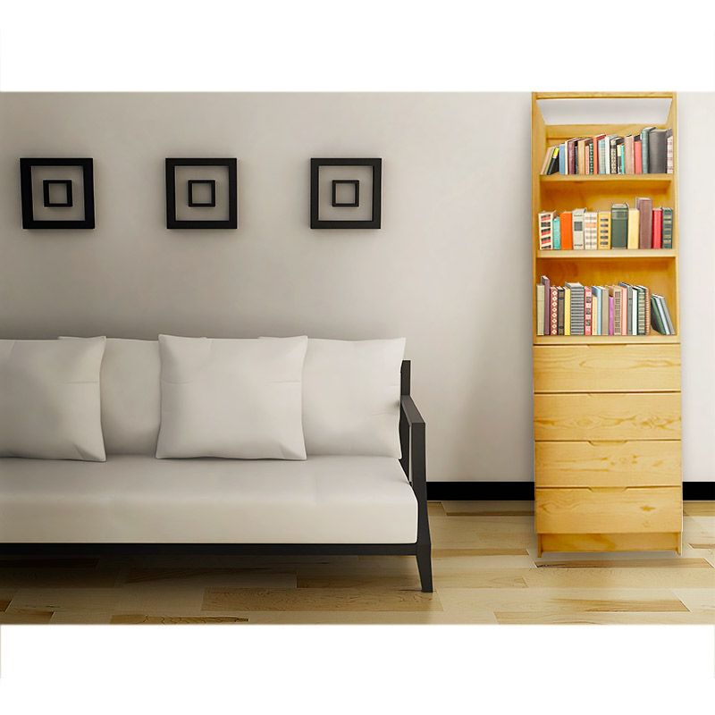 Cajonera De Pino 2 Entrepaños 4 Cajones