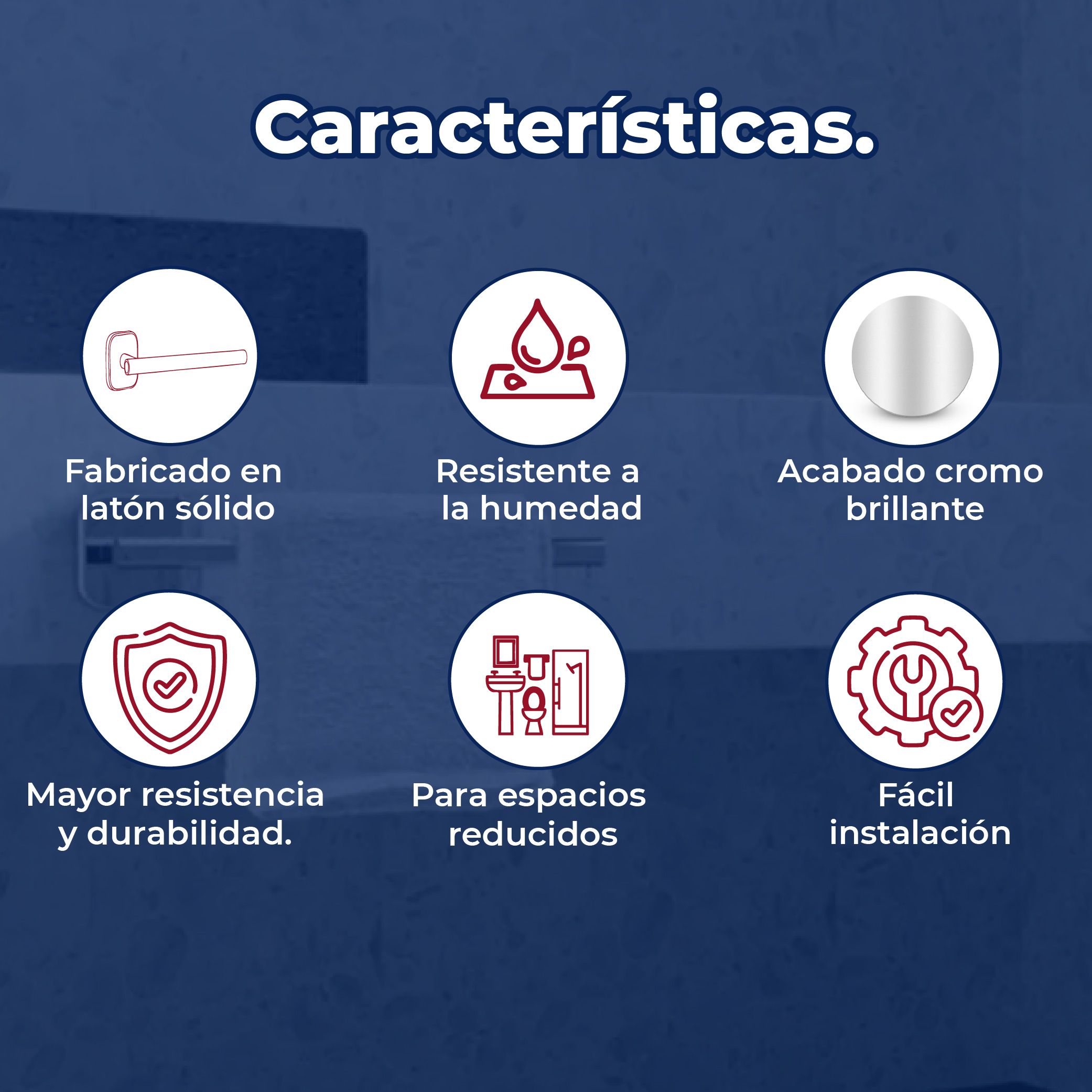 Toallero Corto Para Baño Helvex Piazza PIA-109