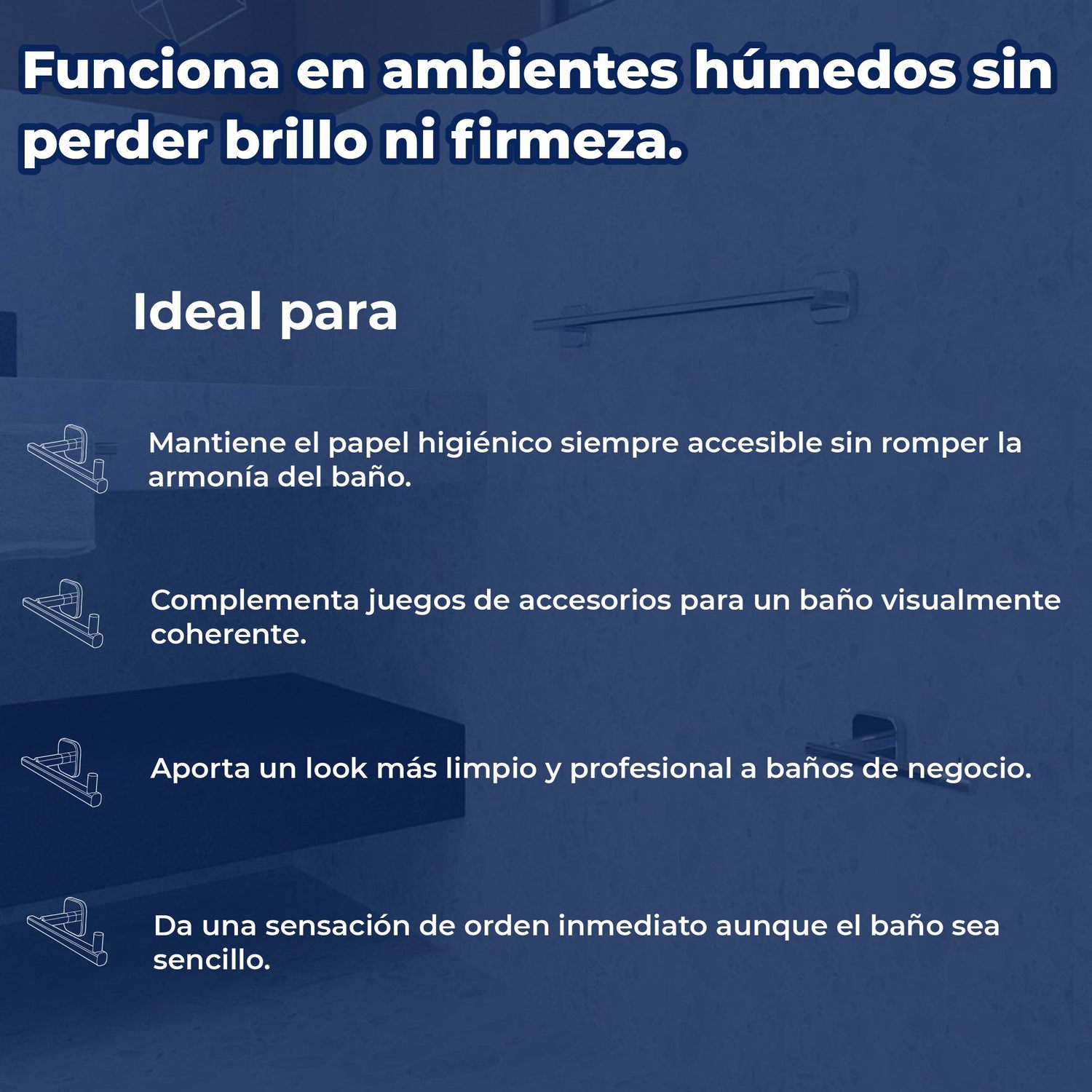 Porta papel higiénico de rollo helvex piazza PIA-117