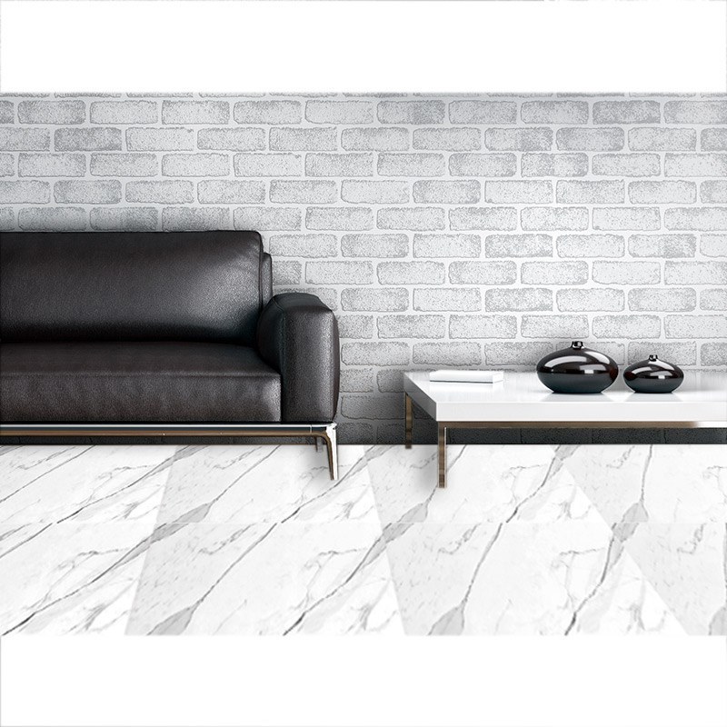 Piso Infinity Statuario Ivory Foncer 60x120 cm Rectificado