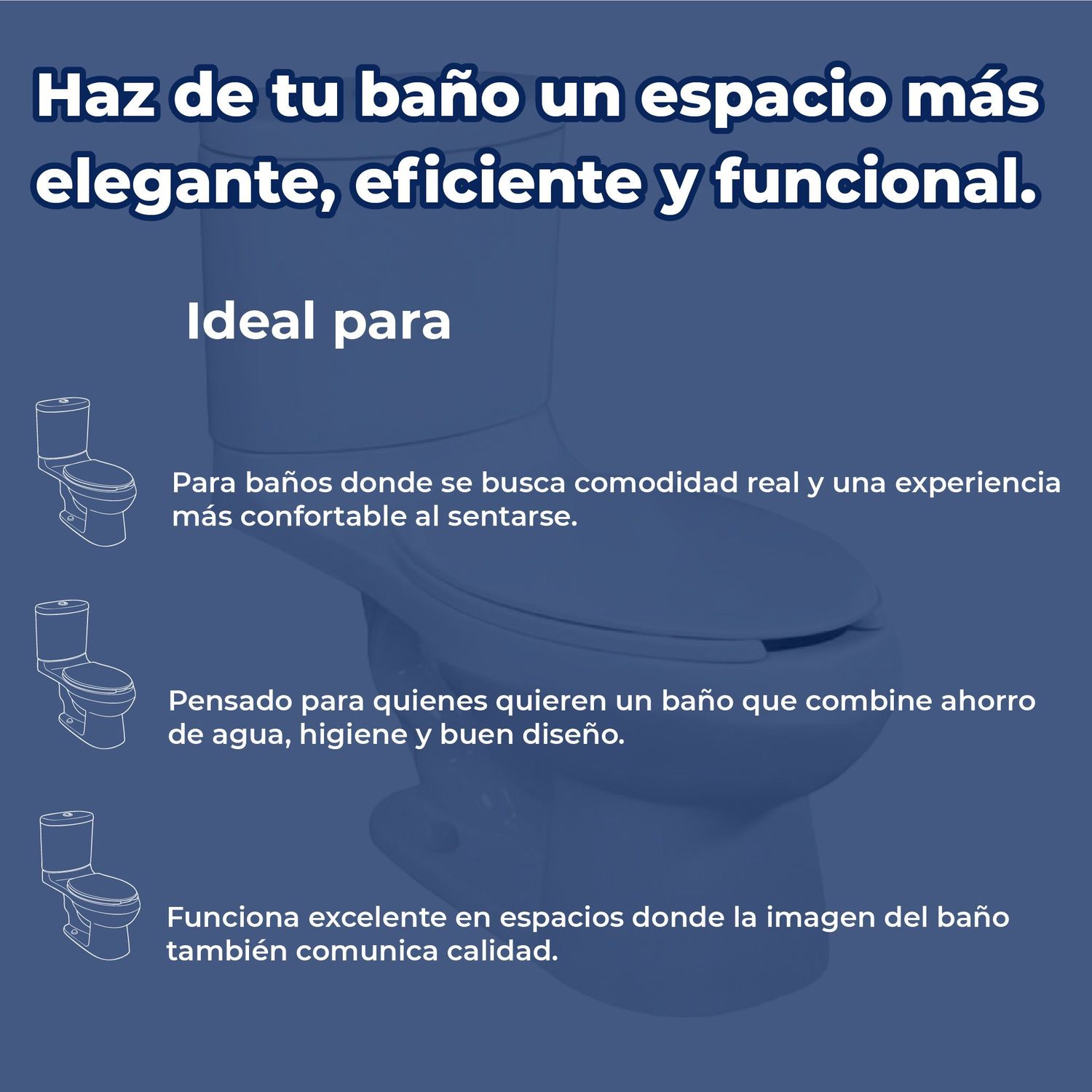 Sanitario Alargado Blanco Helvex Rodano 4.8 Litros por descarga