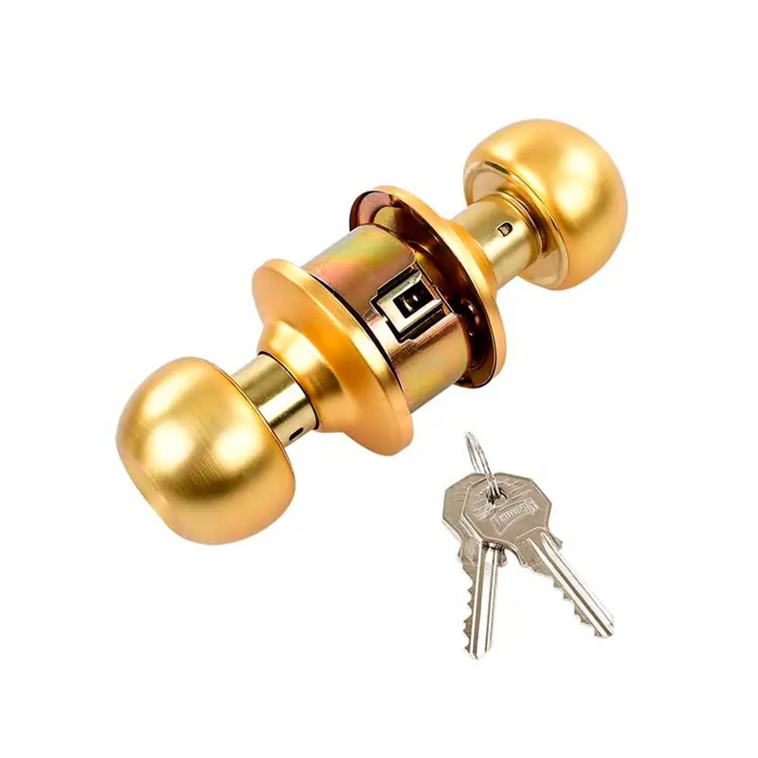 Cerradura Recámara Gamma Laton Satin