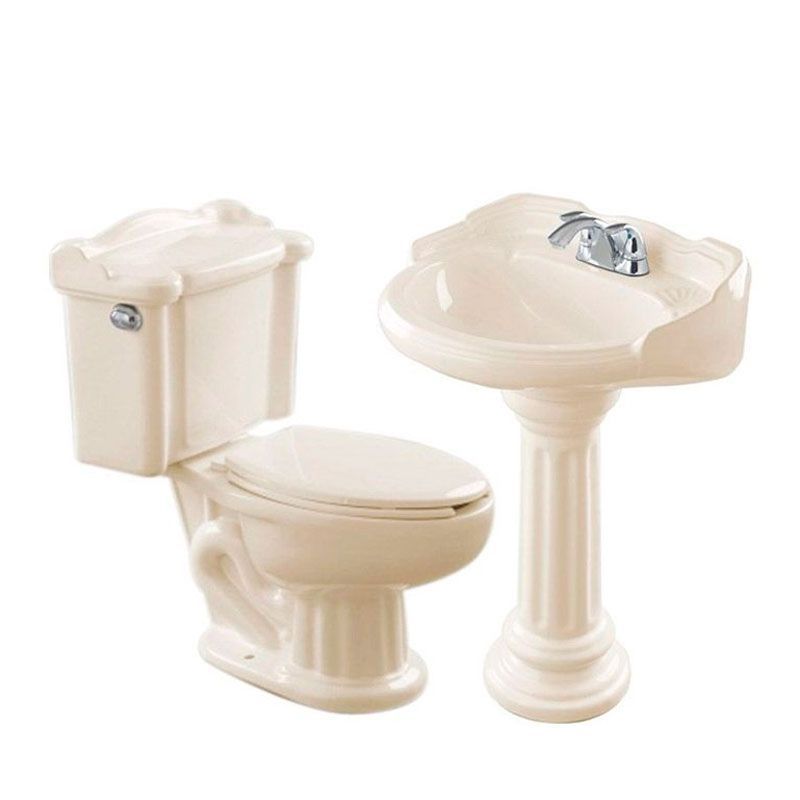 Paquete Sanitarios Alargado Romano Hueso