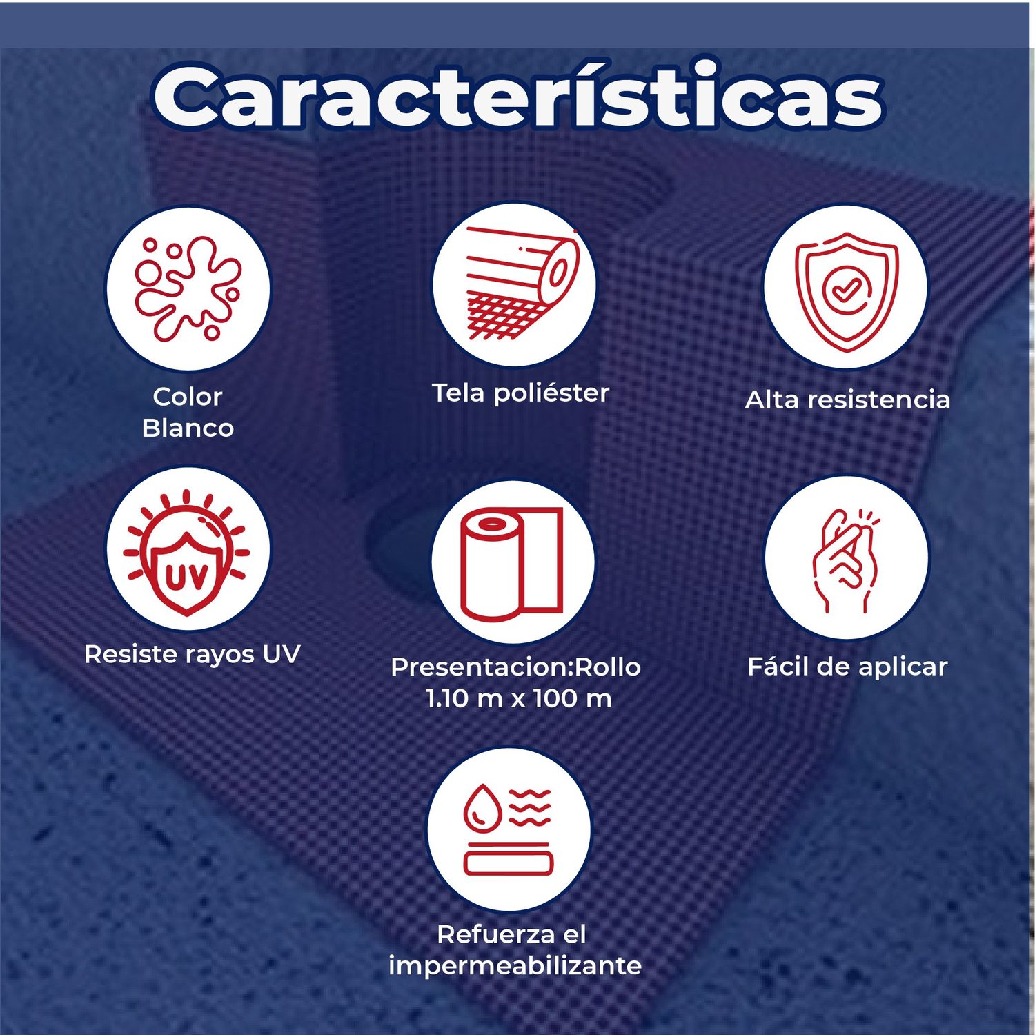 Tela de refuerzo Revoflex Fester 1.10 x 100 m