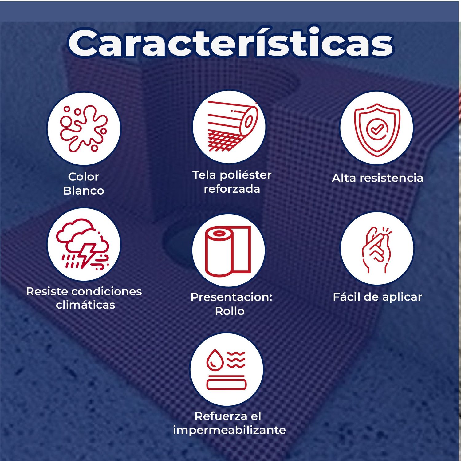 Tela Refuerzo Revoflex Fester Rollo de 1.10m x 100m de largo