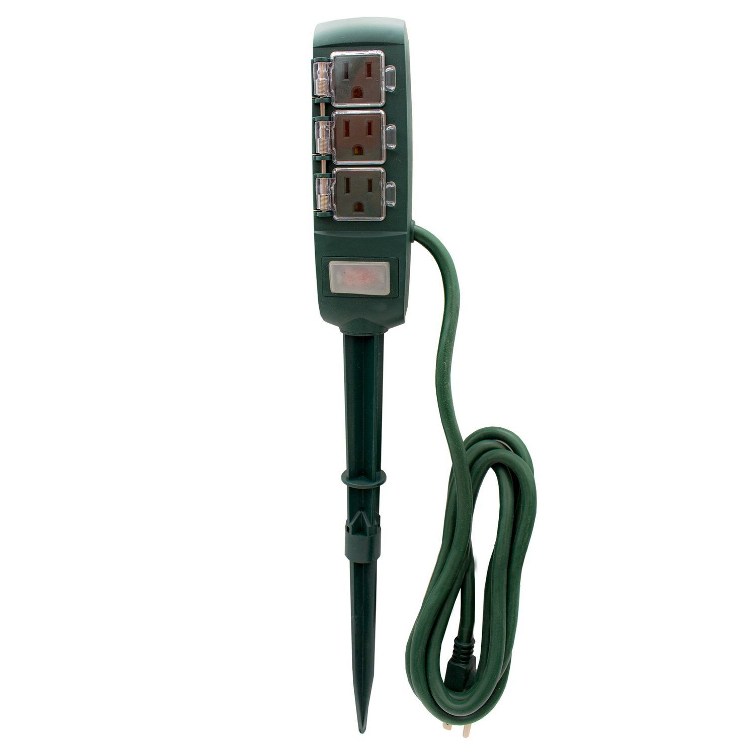 Estaca jardín PowerZone 3 tomas cable 13.54 x 1.82 m