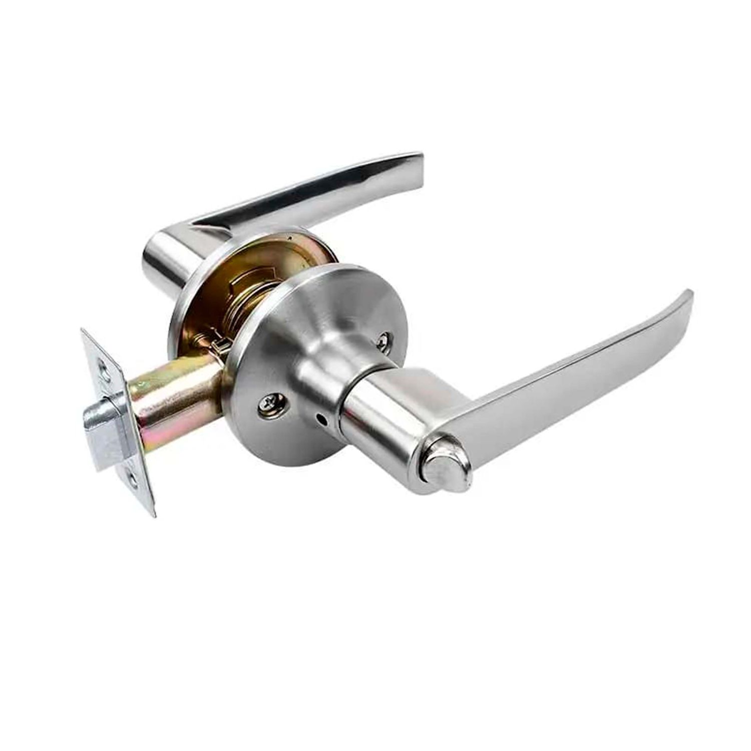 Cerradura Baño Manija Granito 30-42 mm Niquel Satinado