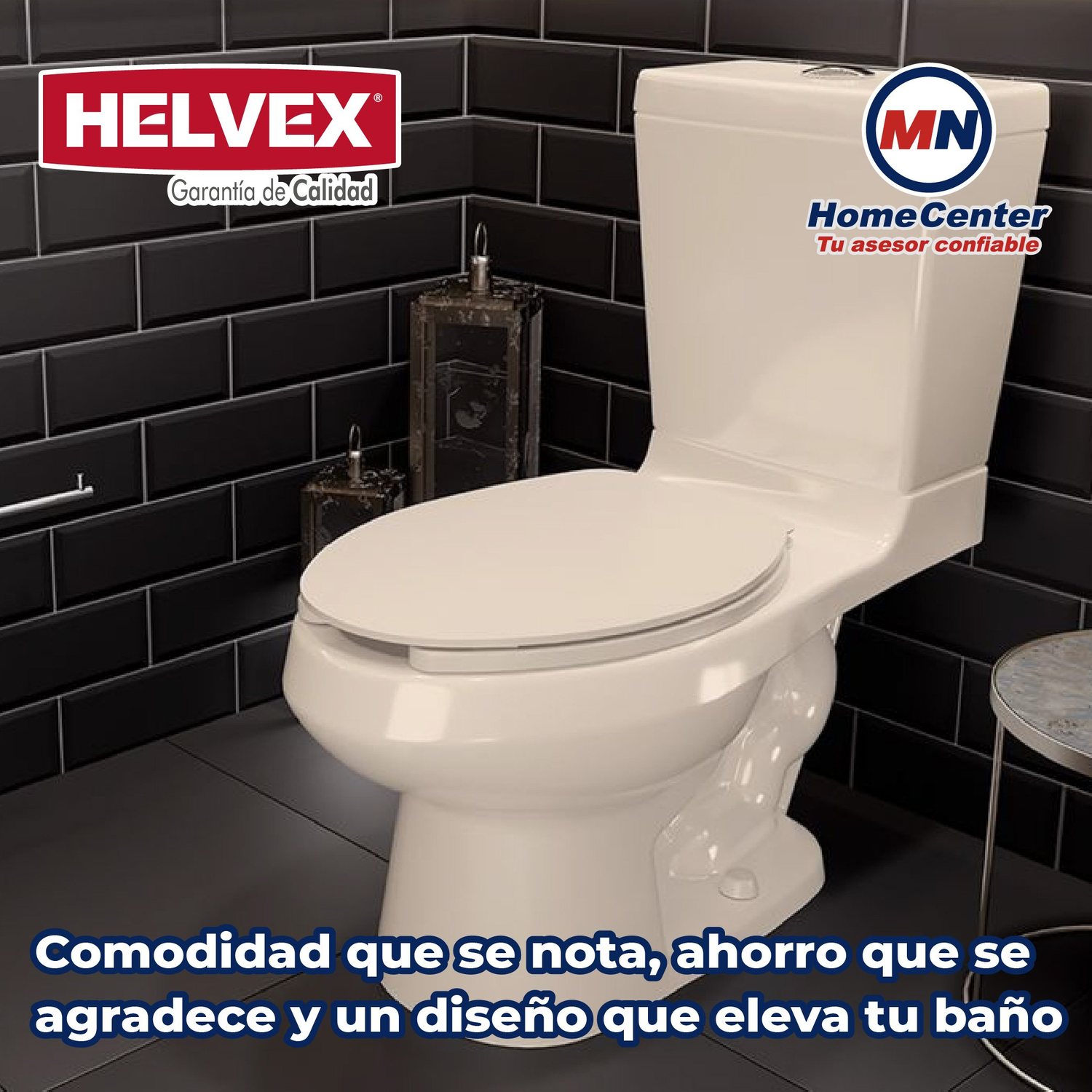 Sanitario WC Alargado Marfil Helvex 4.8 L Bolmen16