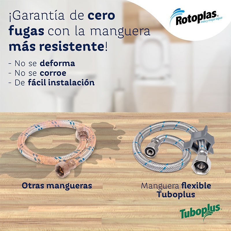 Maxiflex Lavabo Fregadero 13X13X400mm 1/2X1/2X40cm