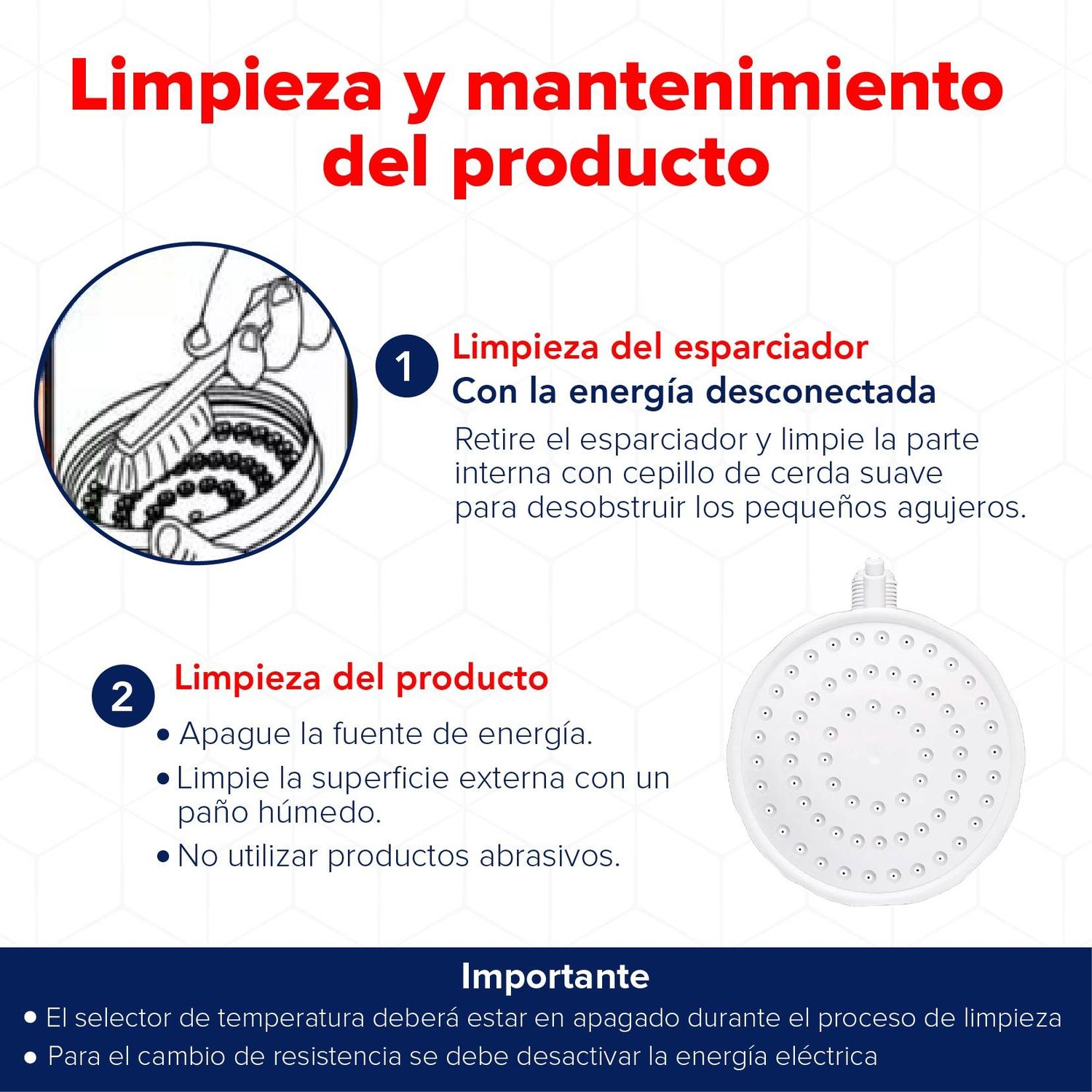 Regadera Eléctrica Rotoplas 5000 W 310841