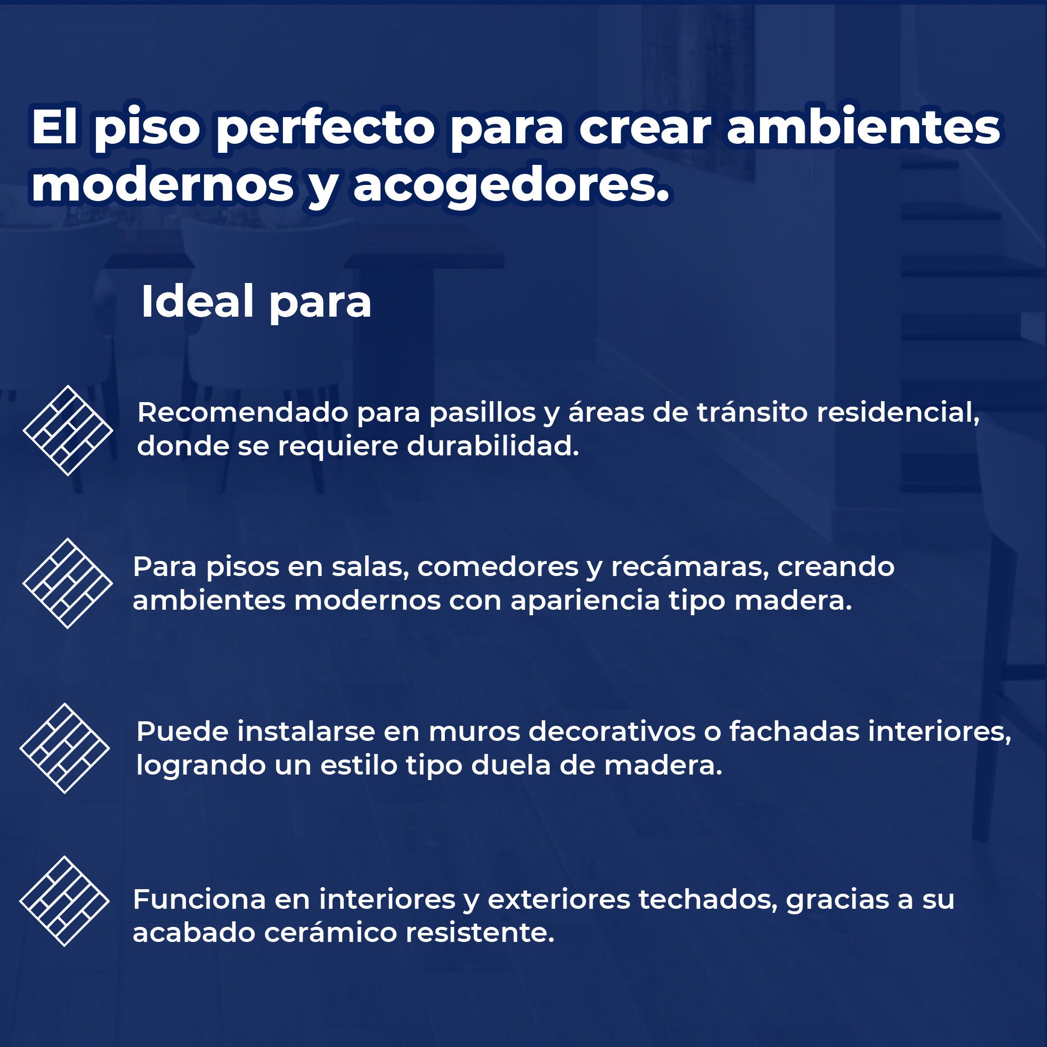 Piso Gray Oak Whisper Daltile15X66 1.86M2 STD GWH3