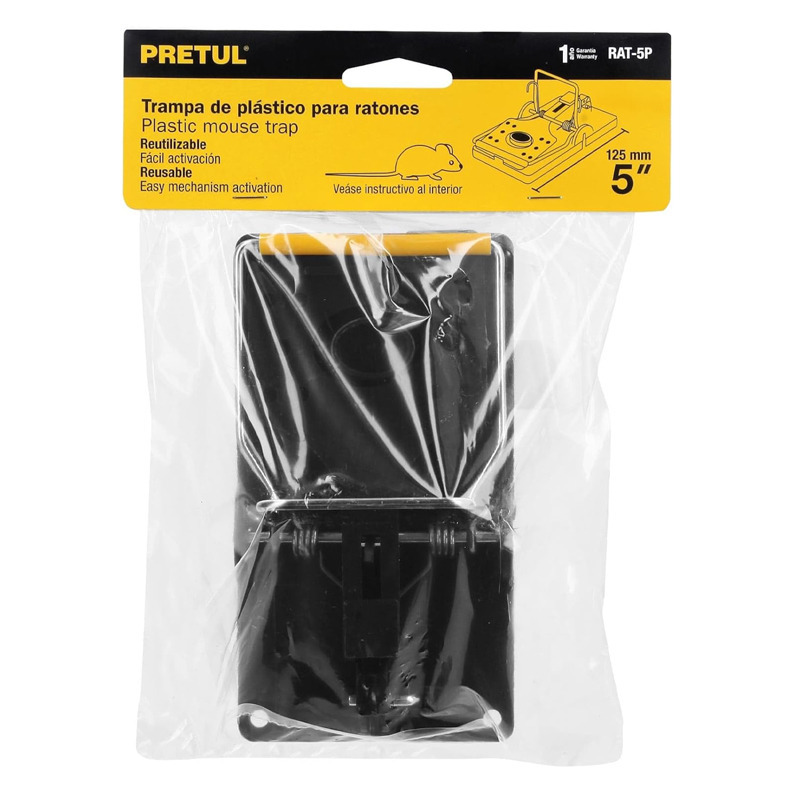 Trampa Ratón Plástica 5 Pulgadas