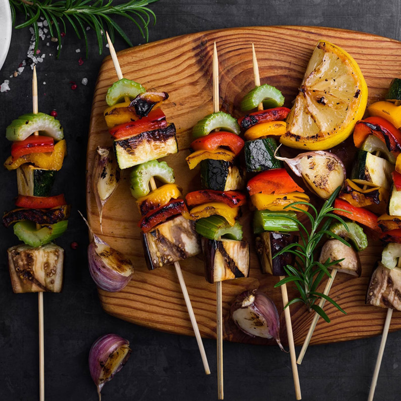 Pinchos para Asar Brochetas Fabricadas en Bambú 100 Piezas