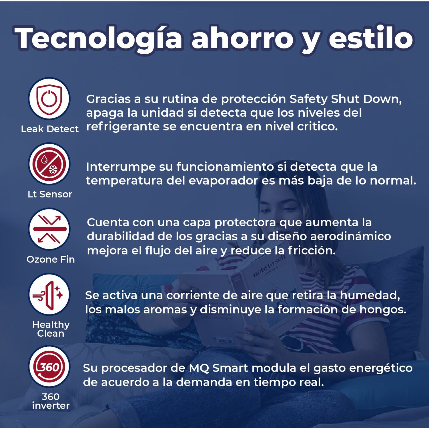 Minisplit Inverter Magnum 22 1 Ton Solo Frio 110V