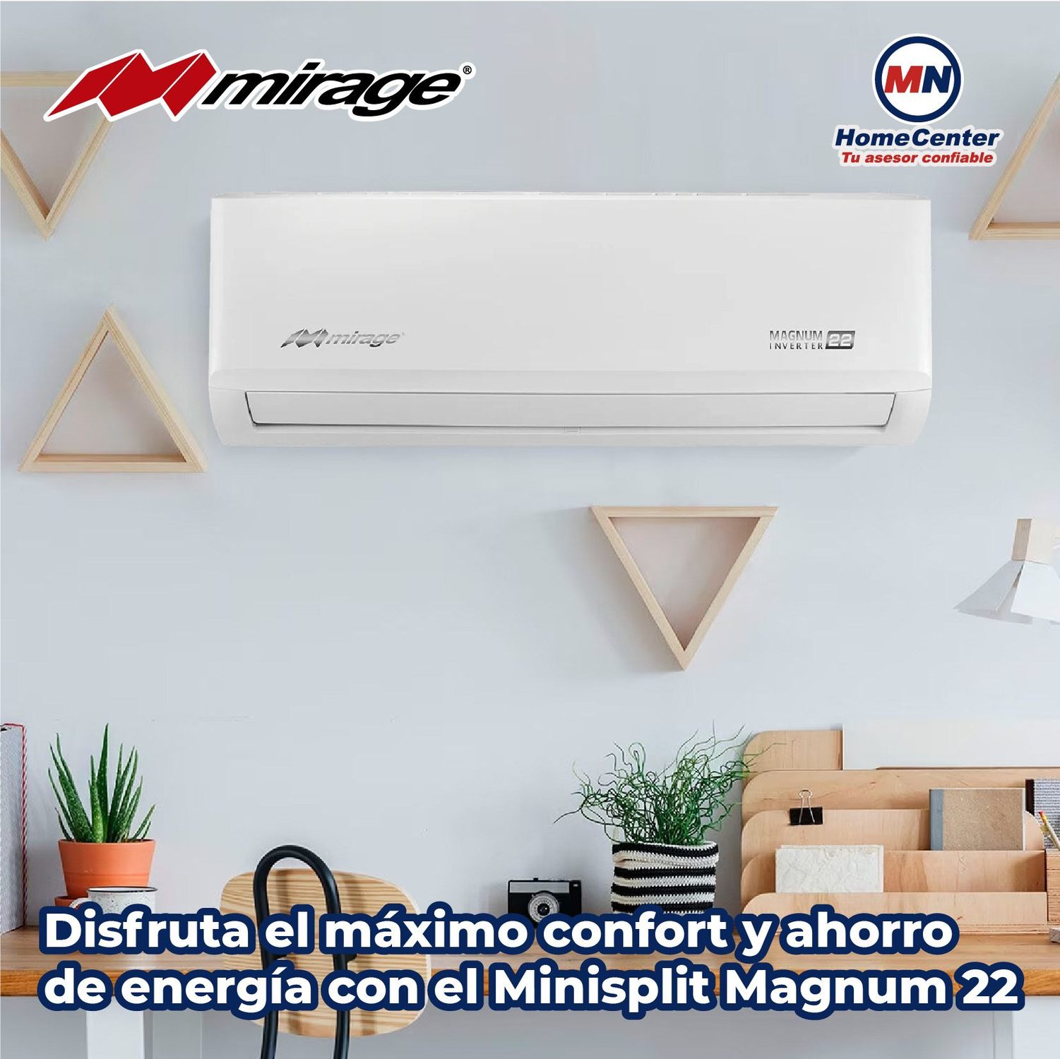 Minisplit Inverter Magnum 22 1.5 Ton Solo Frío
