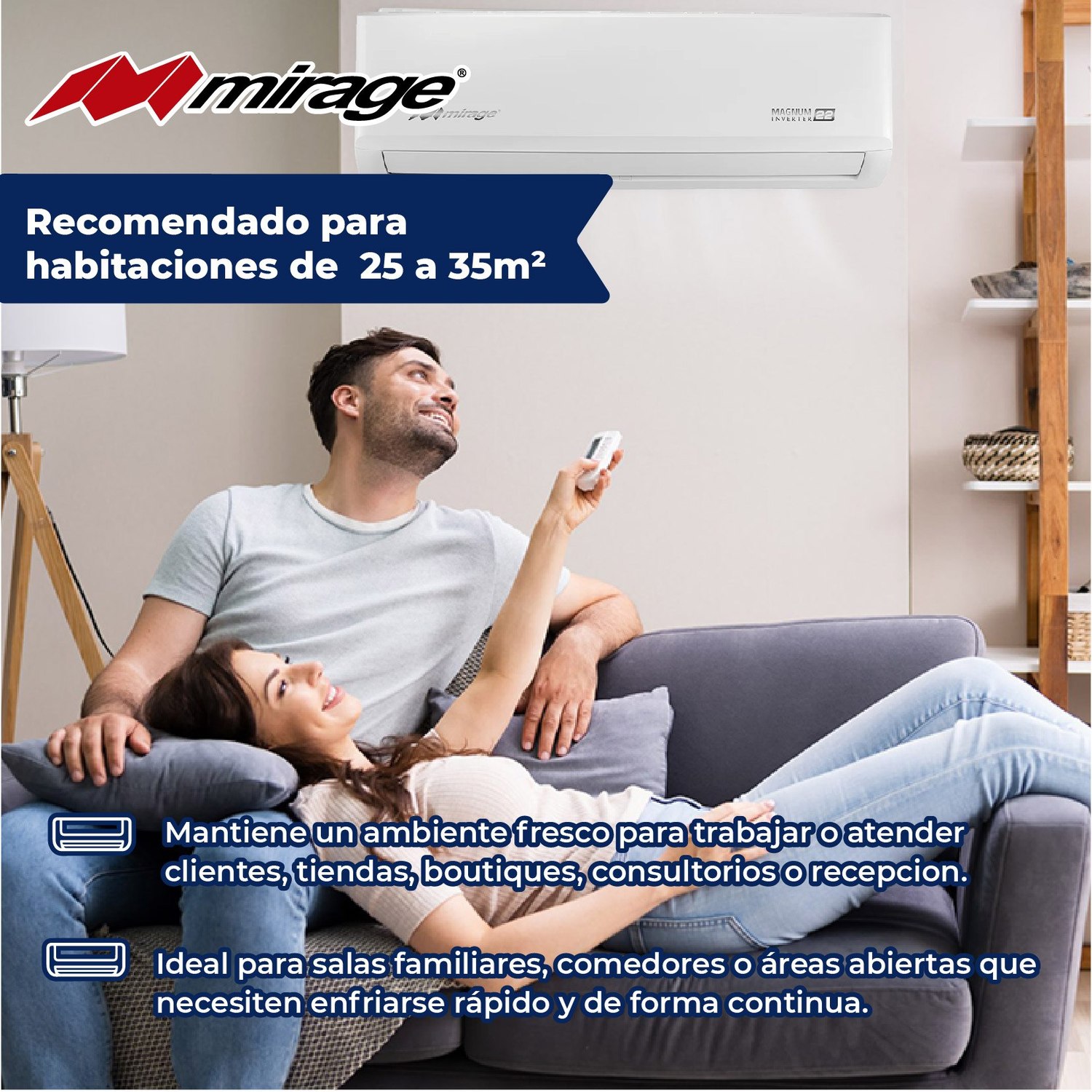 Minisplit Inverter Magnum 22 1.5 Ton Solo Frío