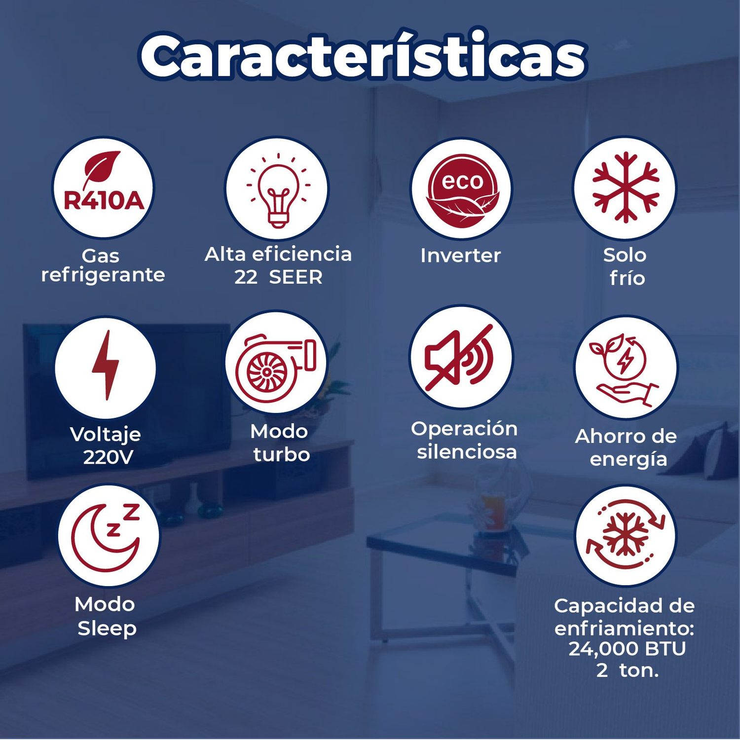 Minisplit Inverter Magnum 22 2 Ton Solo Frío