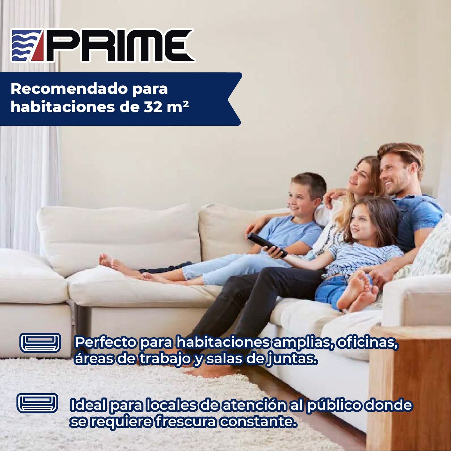 Minisplit Inverter 2 Ton Solo Frio 220V PRIME