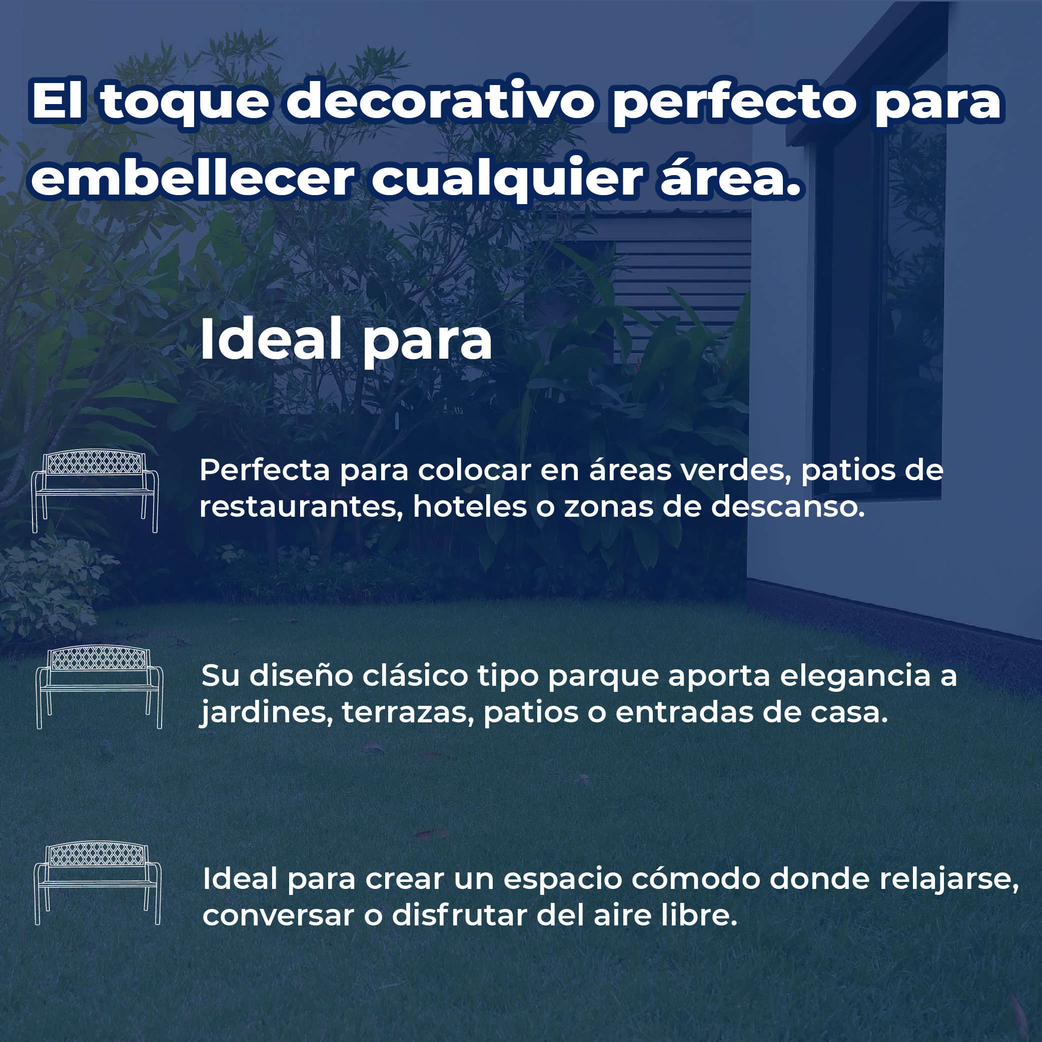 Banca Para Jardín Diseño Bronce Antiguo Seasonal Trends