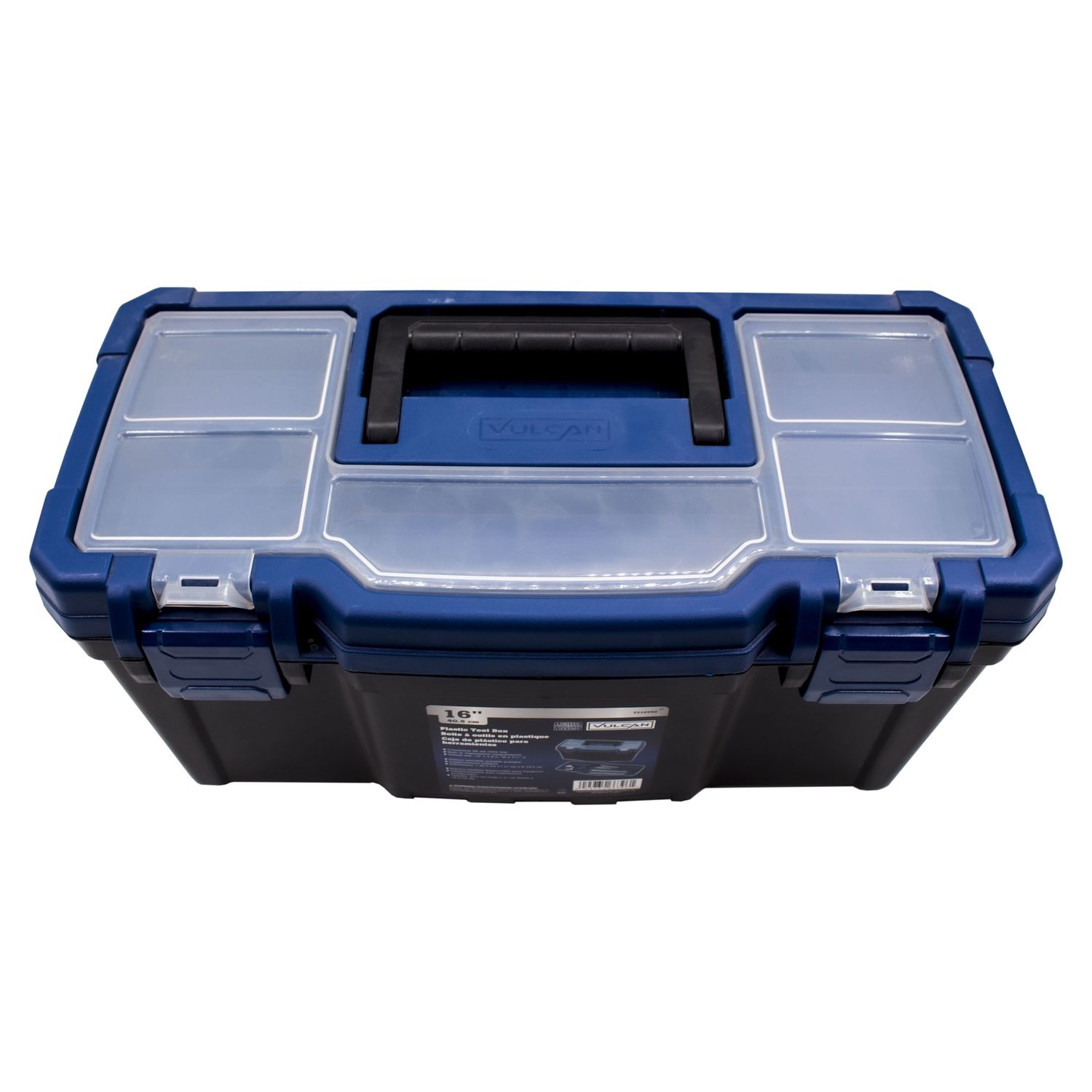 Caja Herramienta Negra/Azul 16 Pulgadas