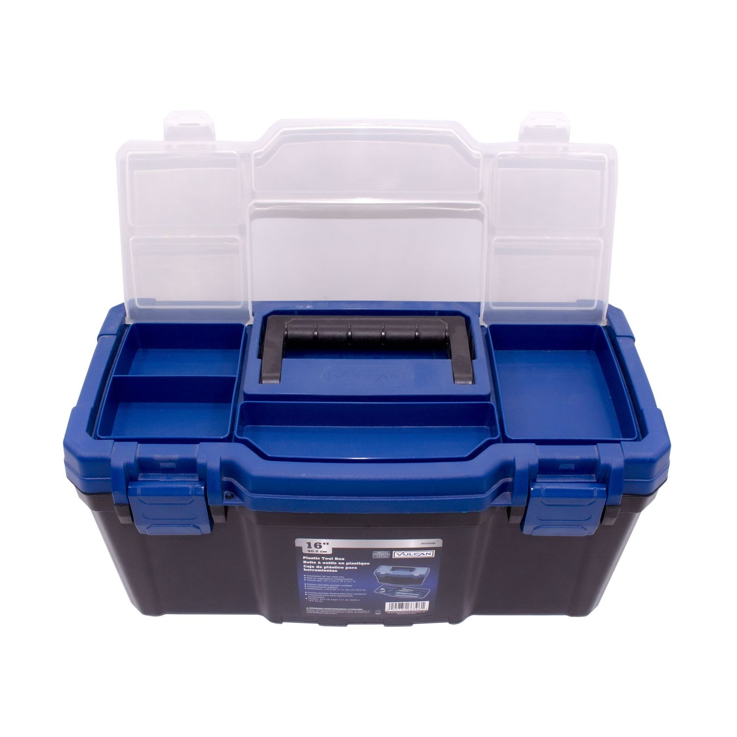 Caja Herramienta Negra/Azul 16 Pulgadas