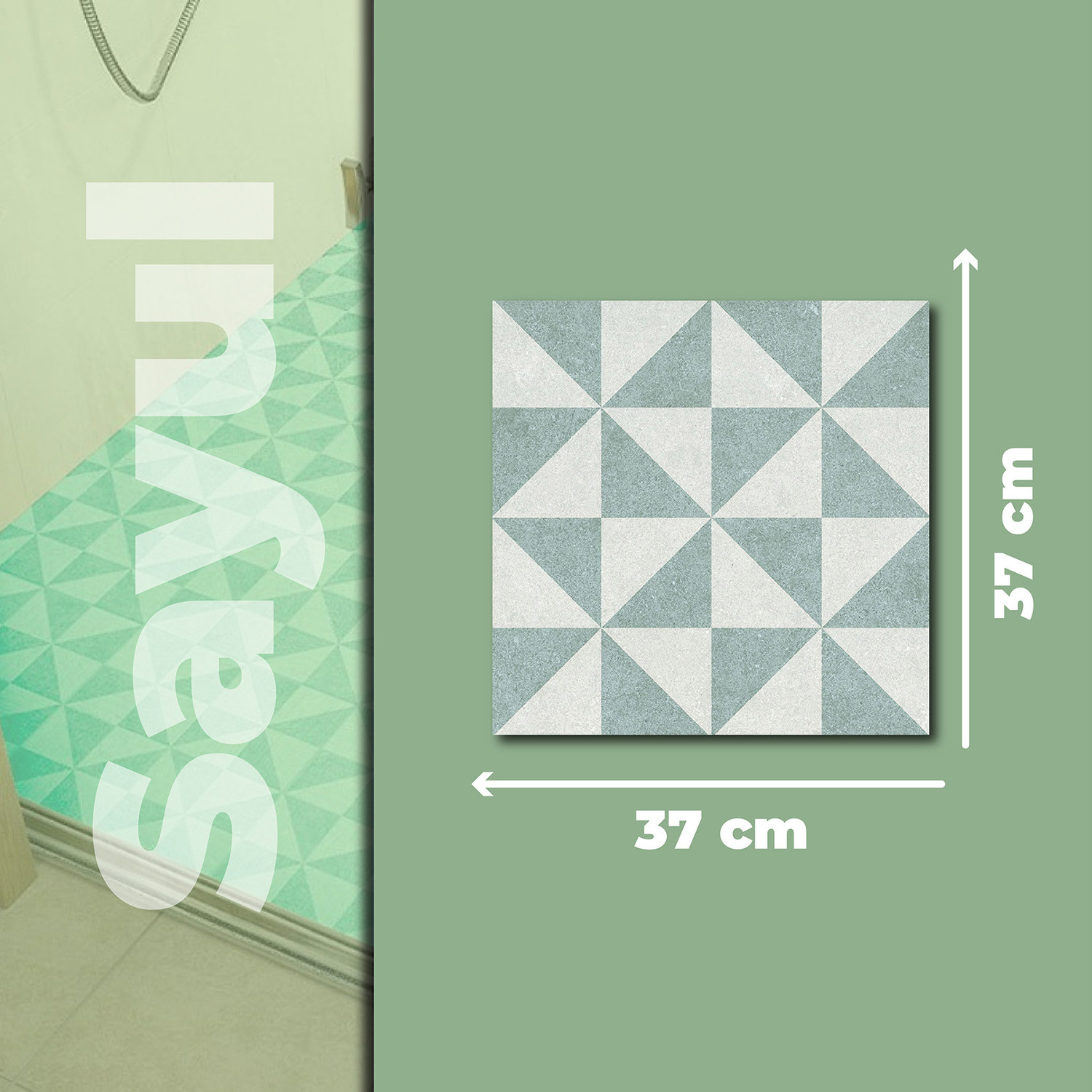 Piso Sayul Verde Daltile 37x37 cm