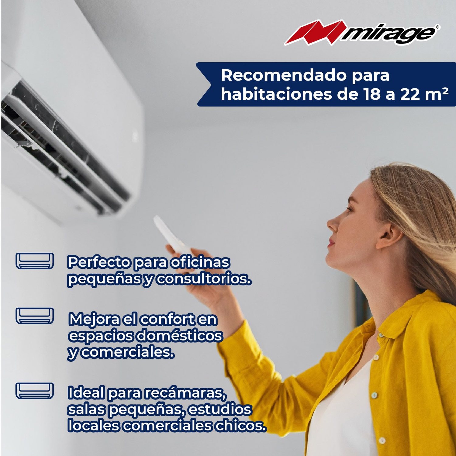 Minisplit Tradicional 1 Ton Solo Frio 220V Life 12 Plus