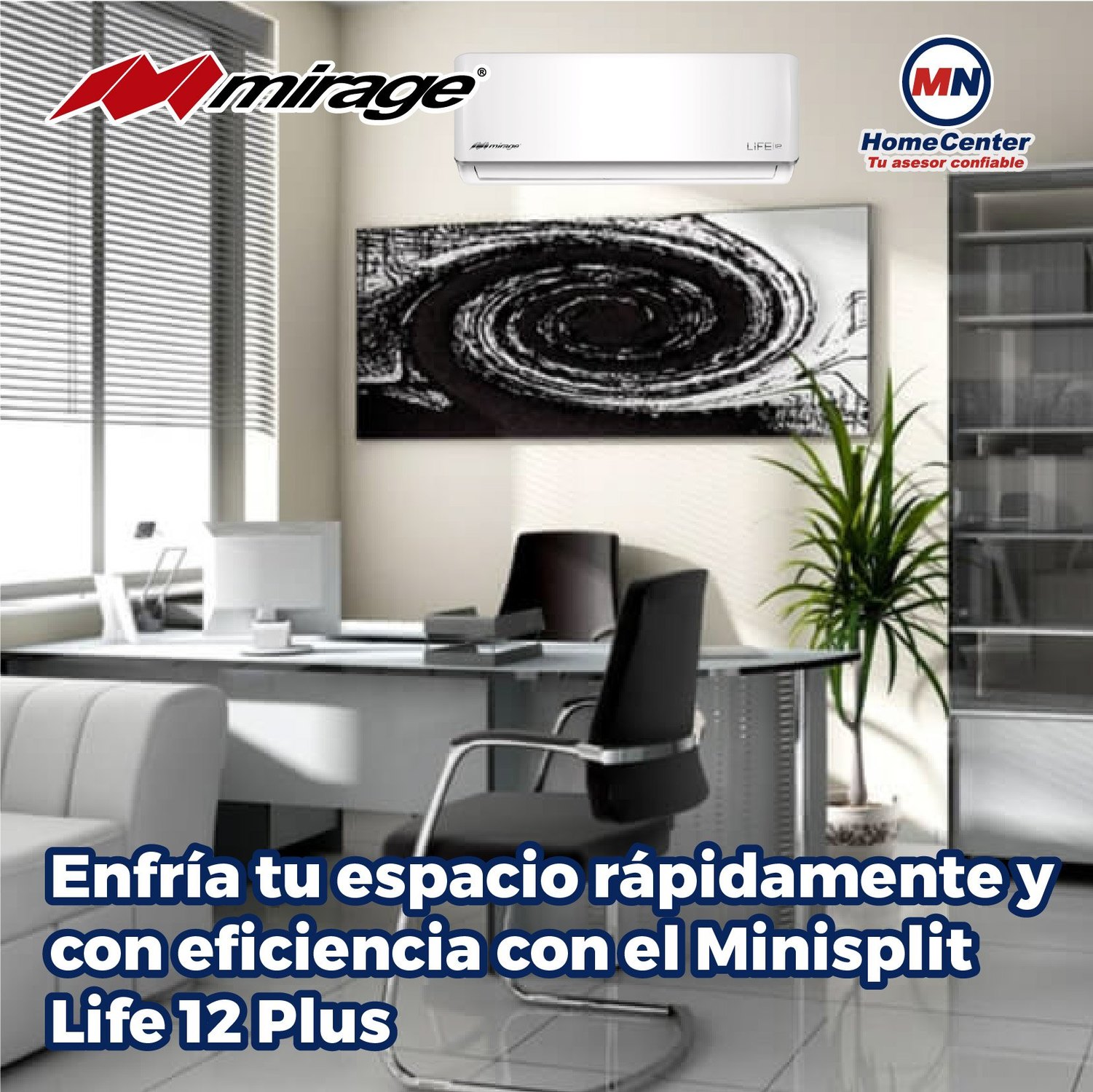 Minisplit Tradicional 1.5 Ton Solo Frio 220v Life 12 Plus