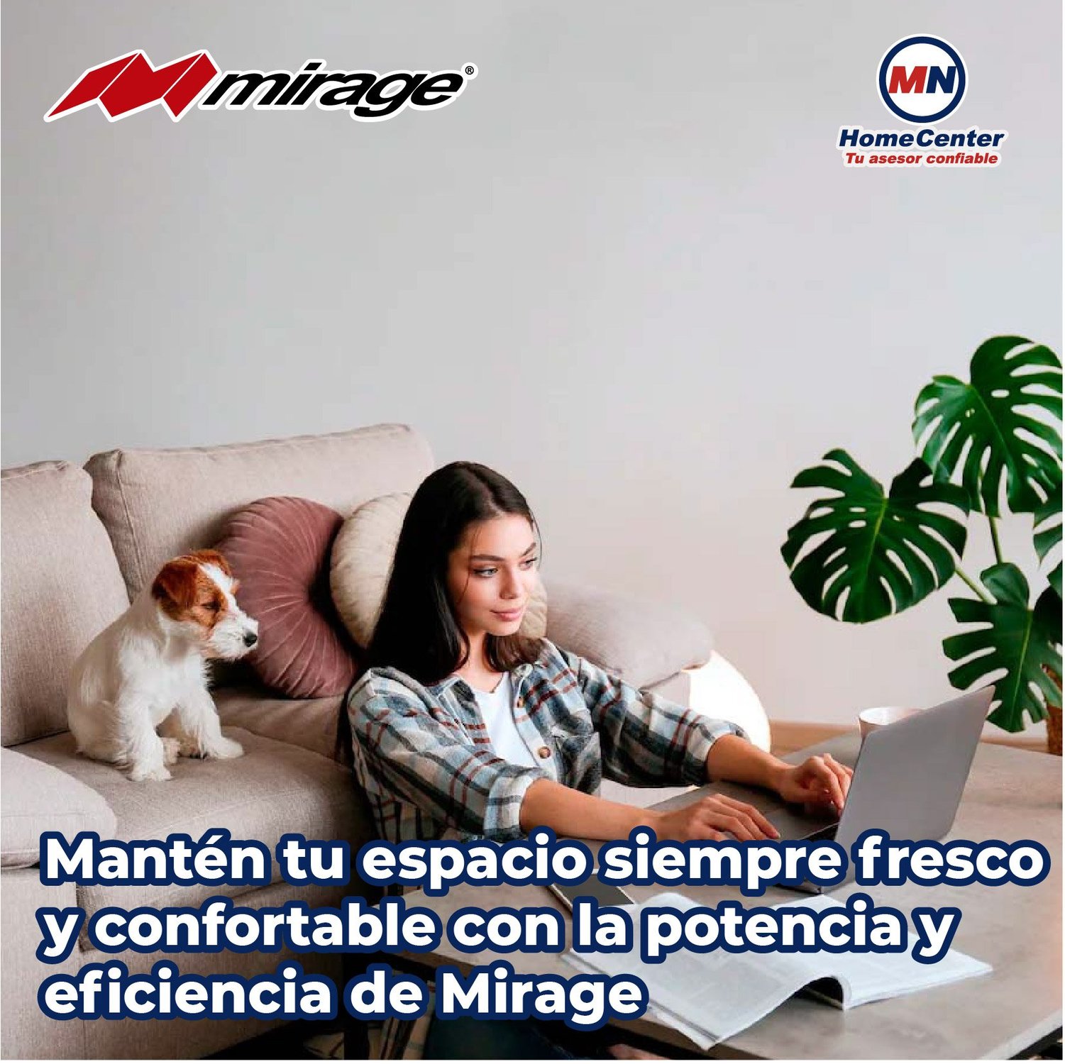 Minisplit 2 Ton Solo Frio 220V Inverter 17 Marca Mirage