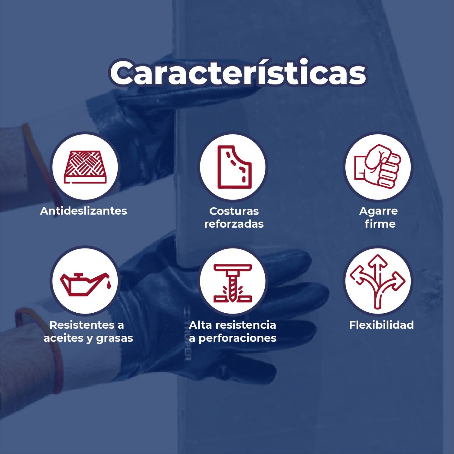 Guantes de algodón recubiertos de nitrilo unitalla