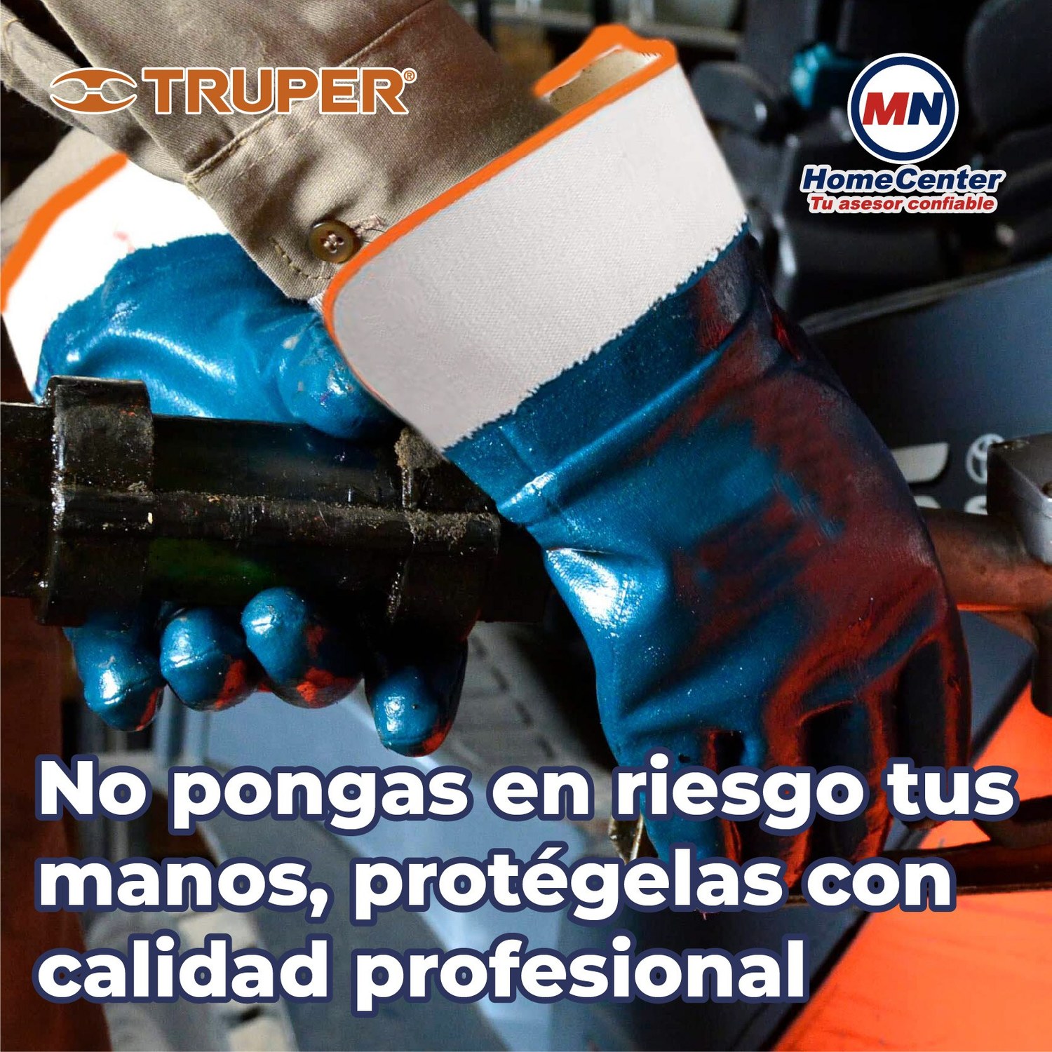 Guantes de algodón recubiertos de nitrilo unitalla