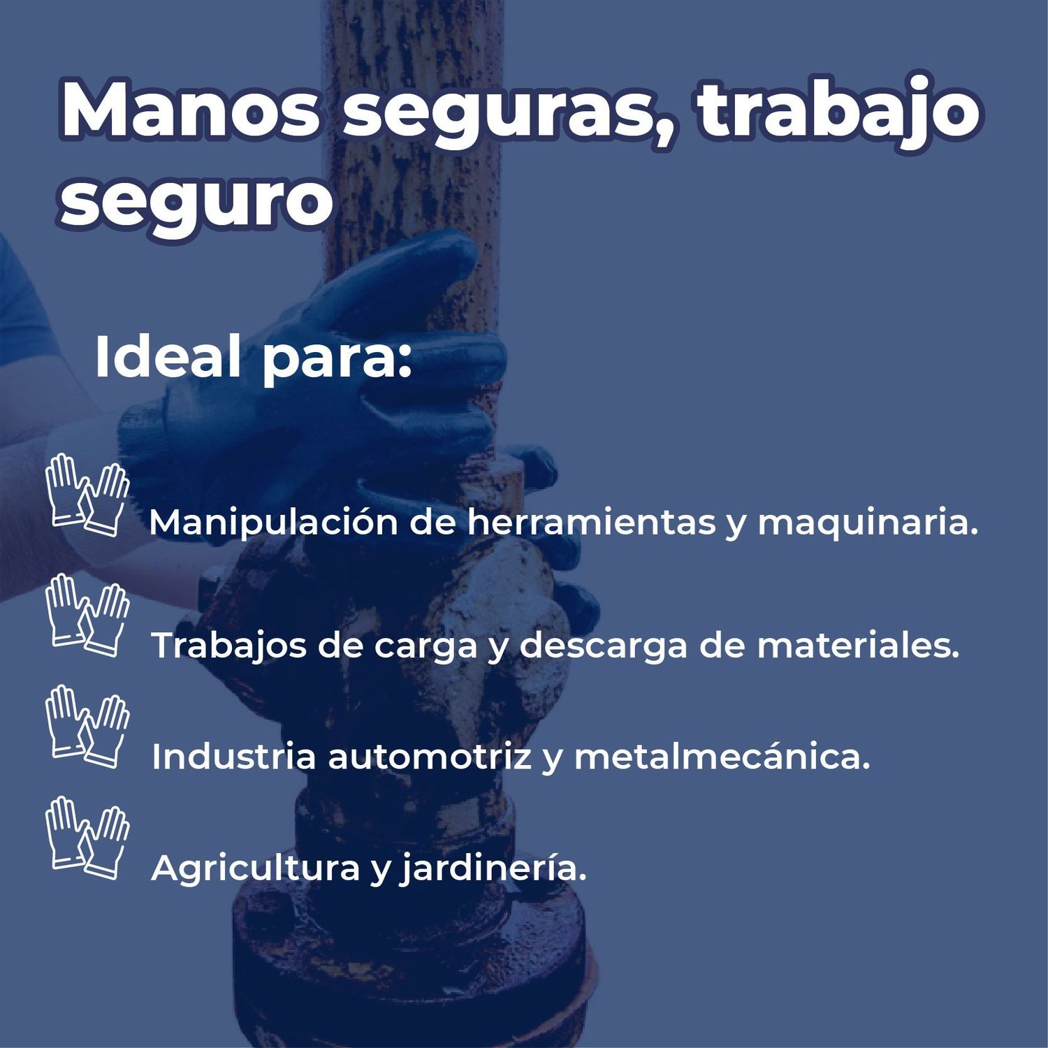 Guantes de algodón recubiertos de nitrilo unitalla