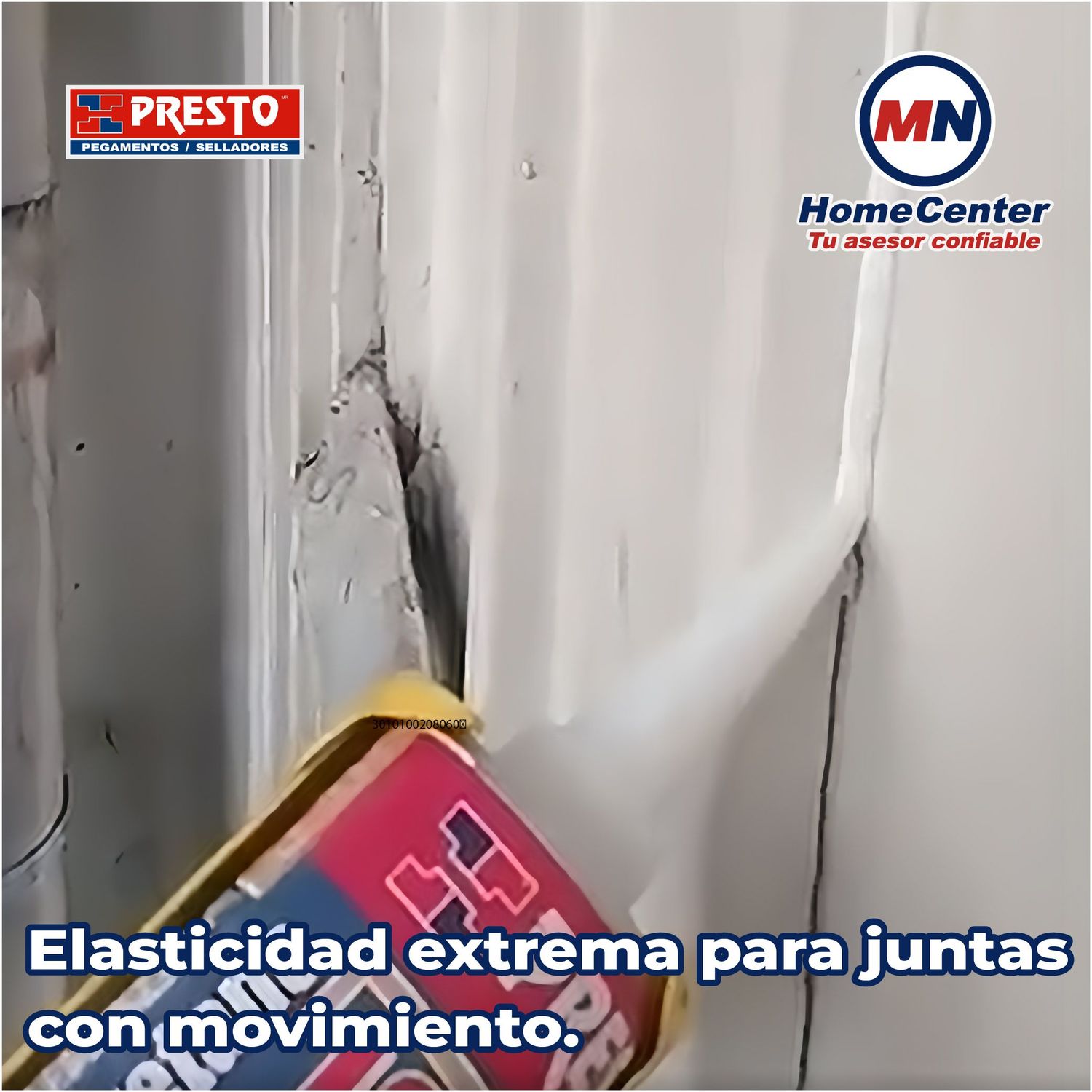 Sellador Poliuretano Presto Flex PU25 Blanco 600 ML