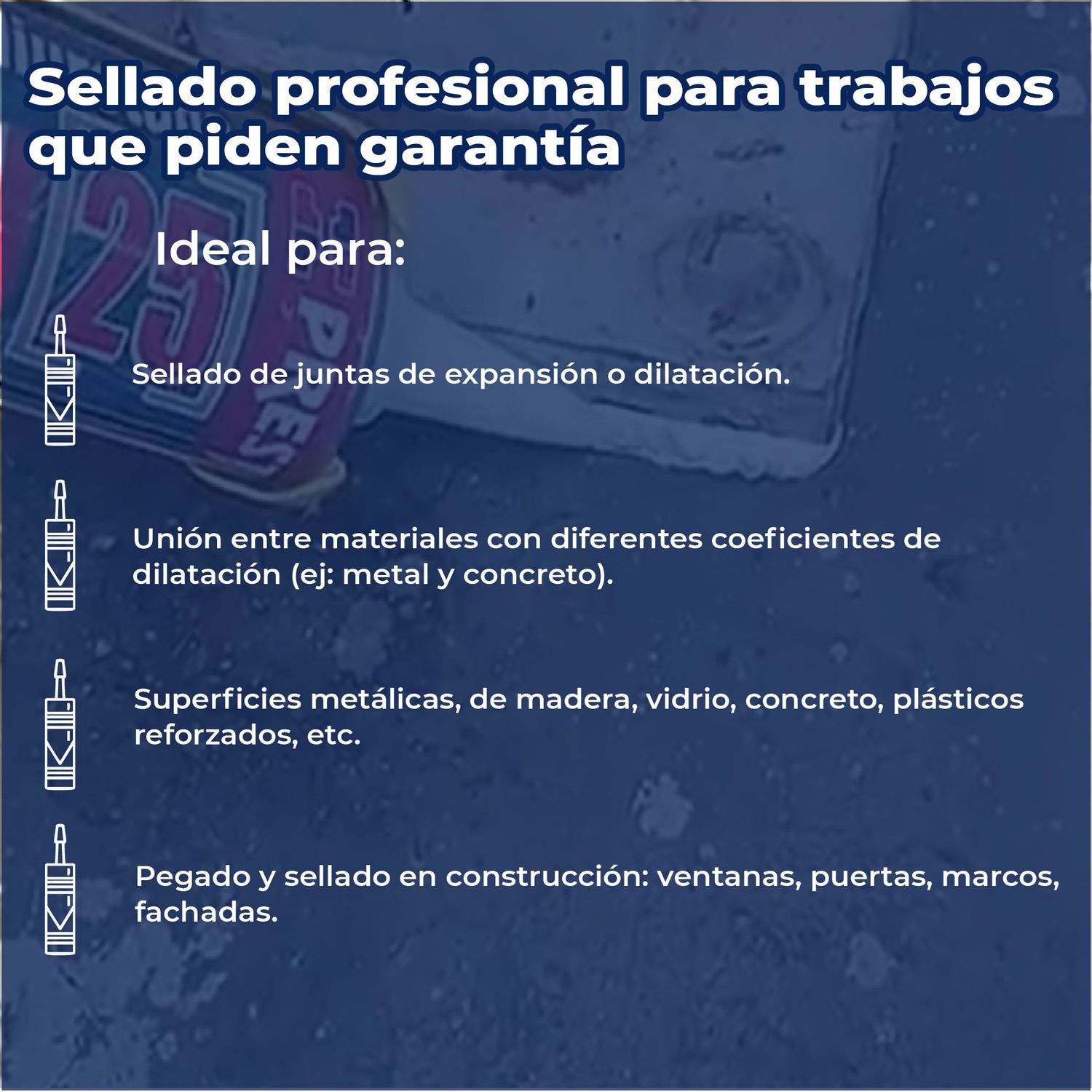 Sellador Poliuretano Presto Flex PU25 Gris 600 ML