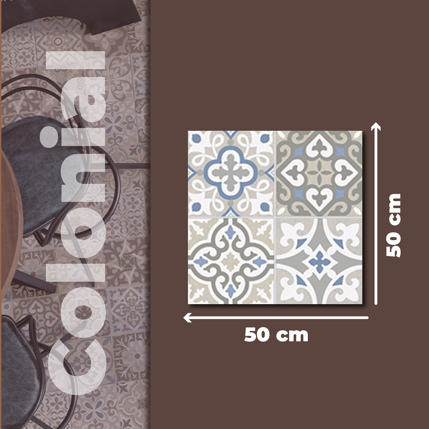 Piso Colonial Frida Daltile 37x37cm